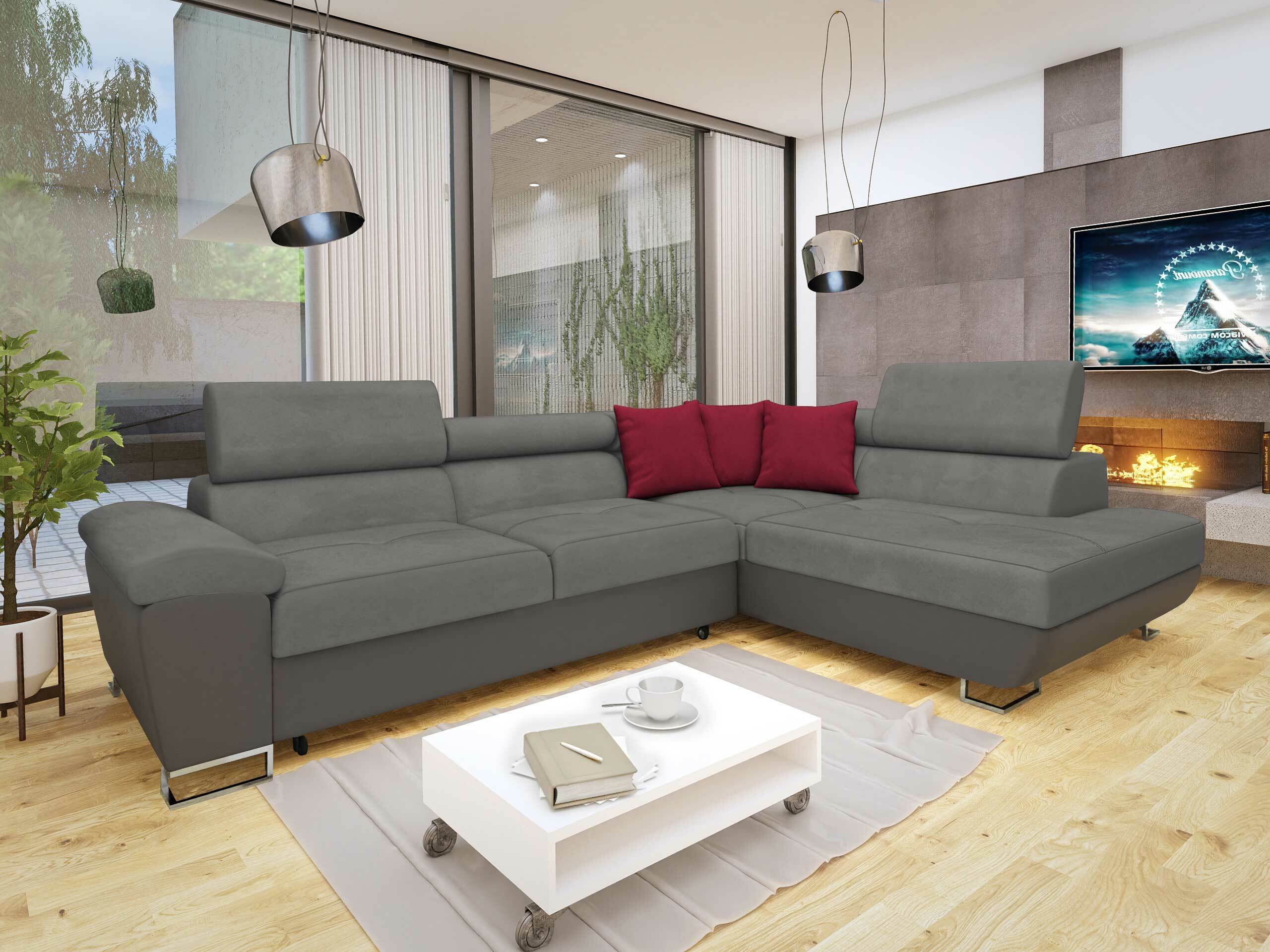 Ecksofa Comfivo Ruta II (Soft 029 + Uttario Velvet 2971 + Kronos 02)