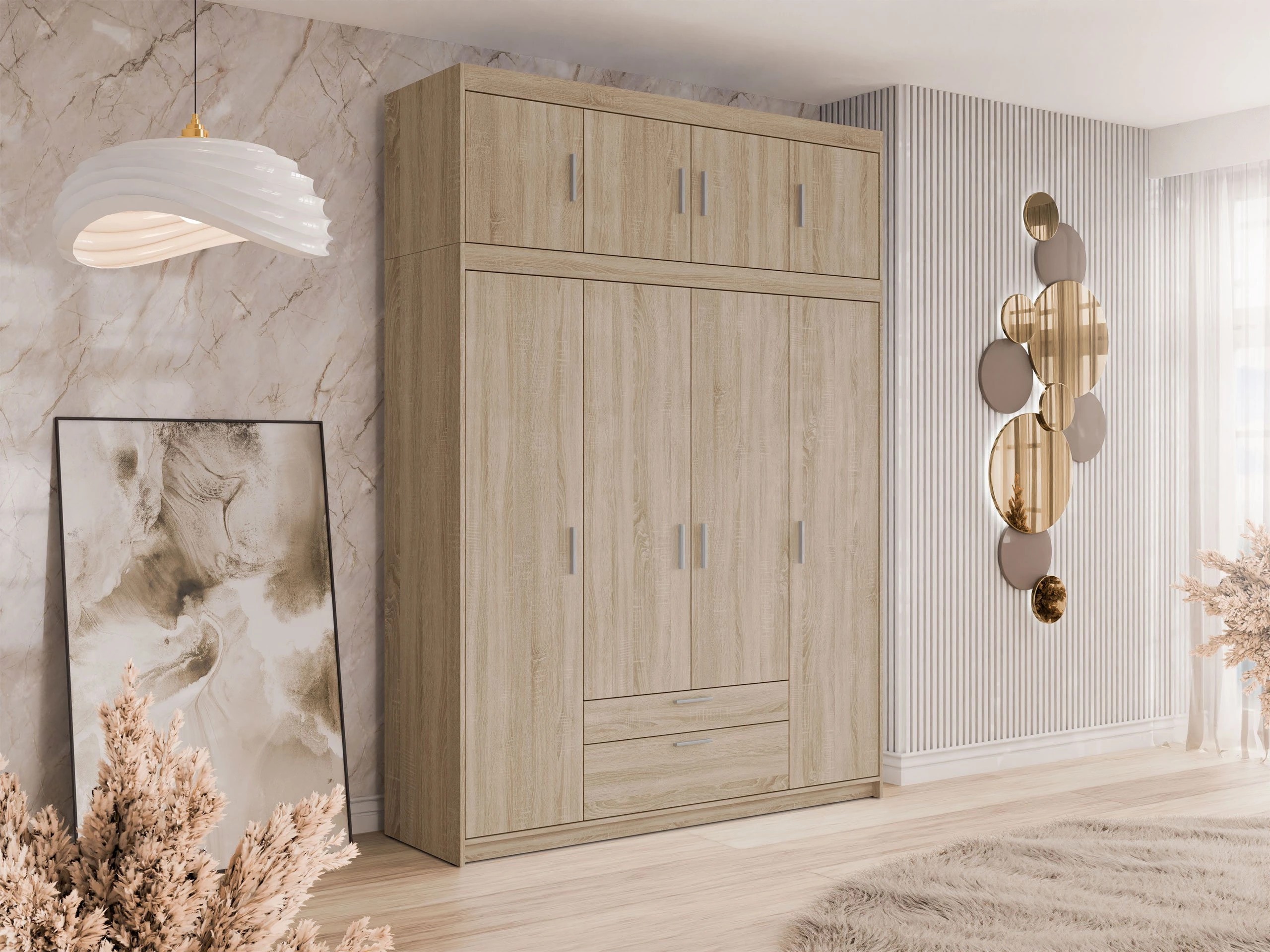 Kleiderschrank Novduni 106 (Sonoma eichenholz)