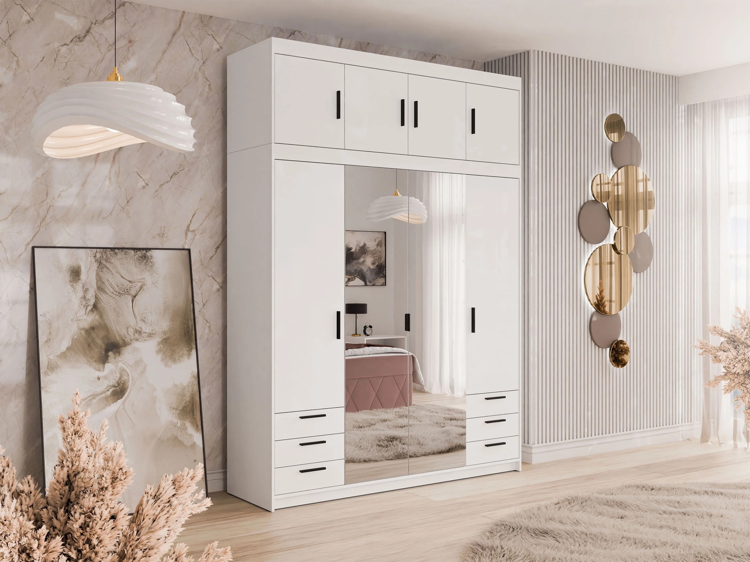 Kleiderschrank Novduni 120 (Weiss)