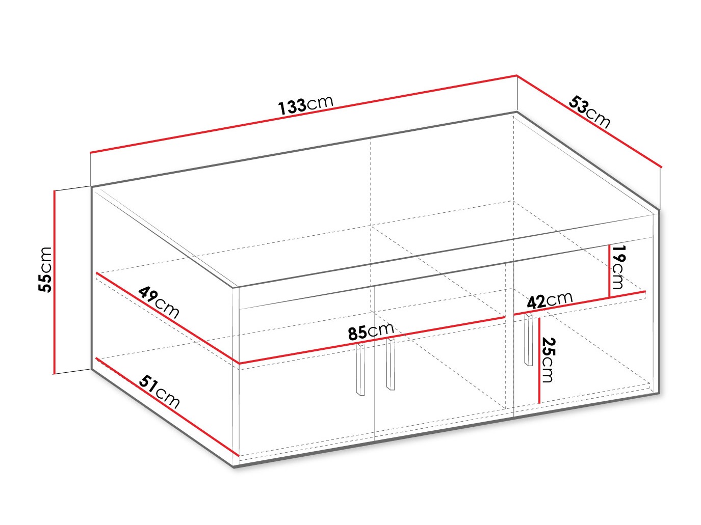 Sideboard Novduni 124 (Lefkas-Eiche)