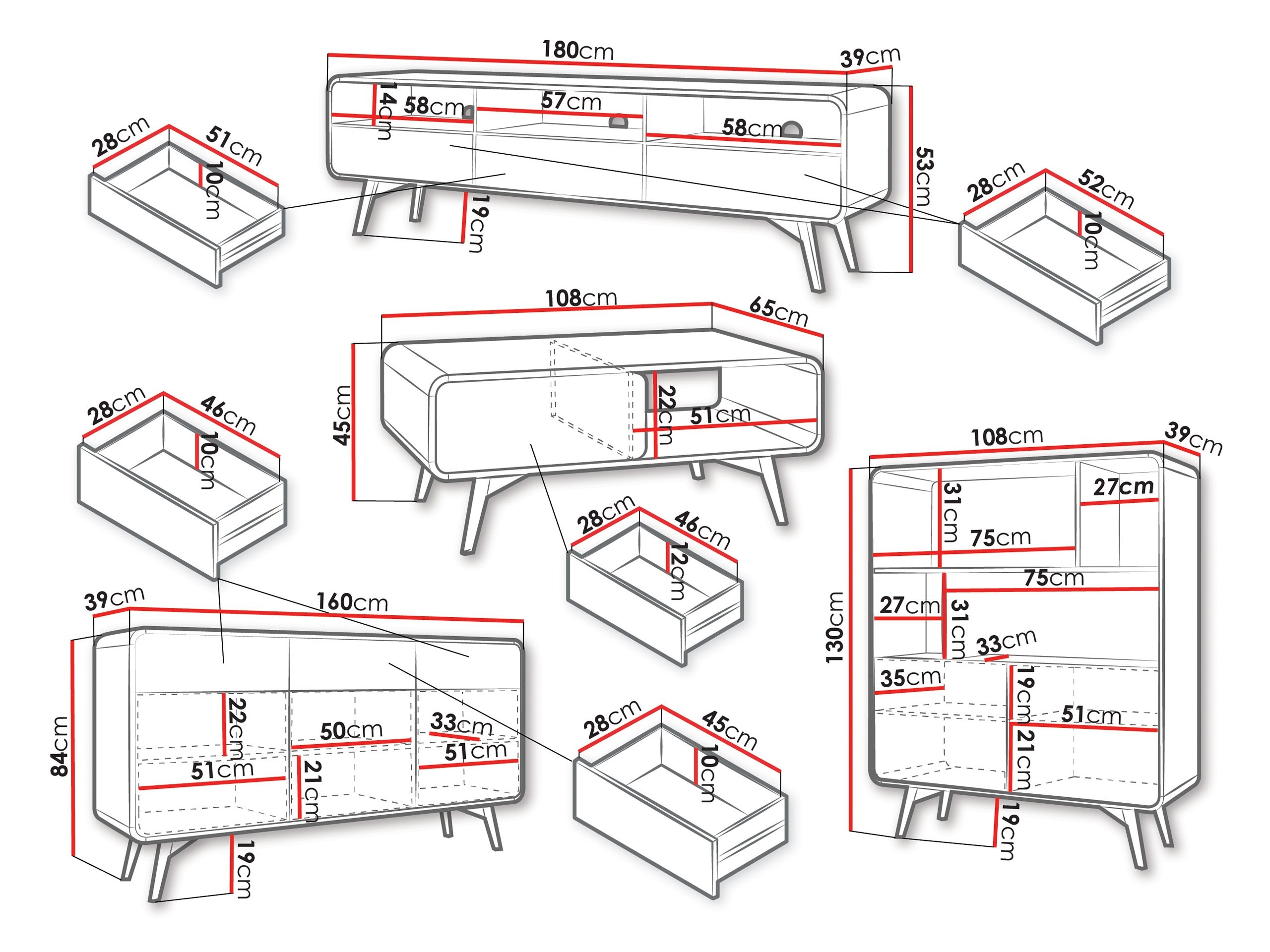 Wohnzimmer-Sets Focos I