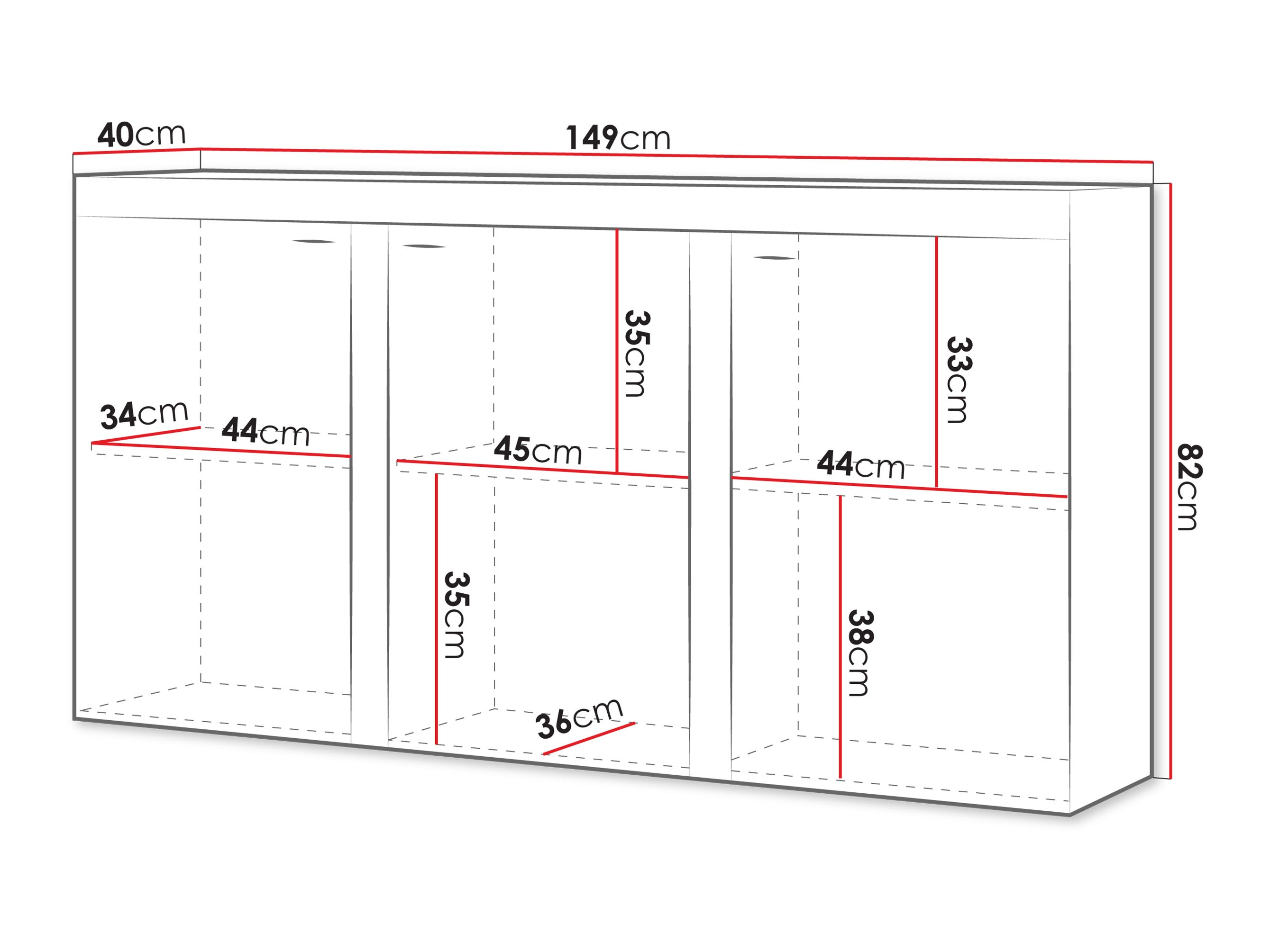 Sideboard Univio I (Eiche)