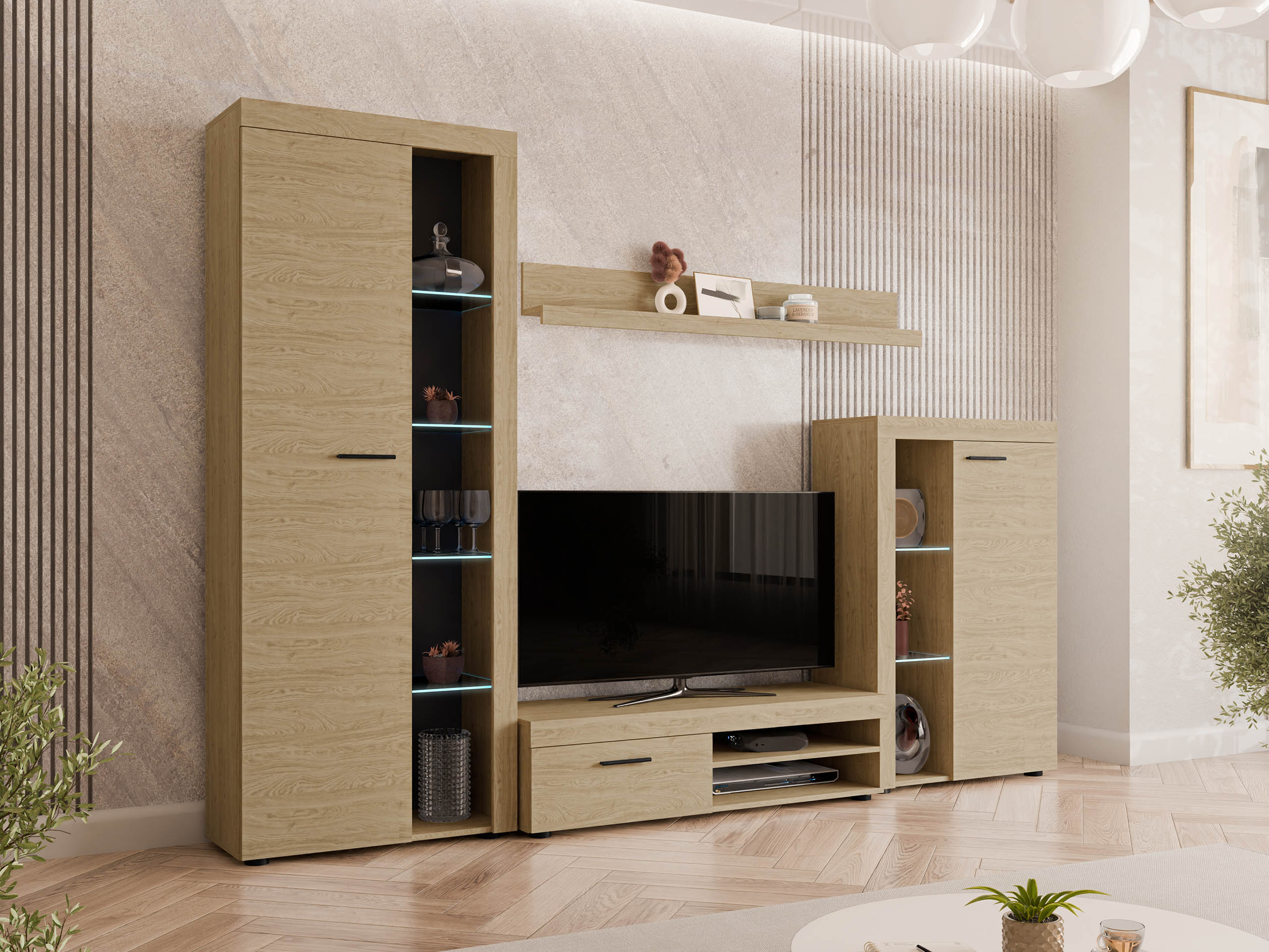 Wohnzimmer-Set Univio (Eiche)