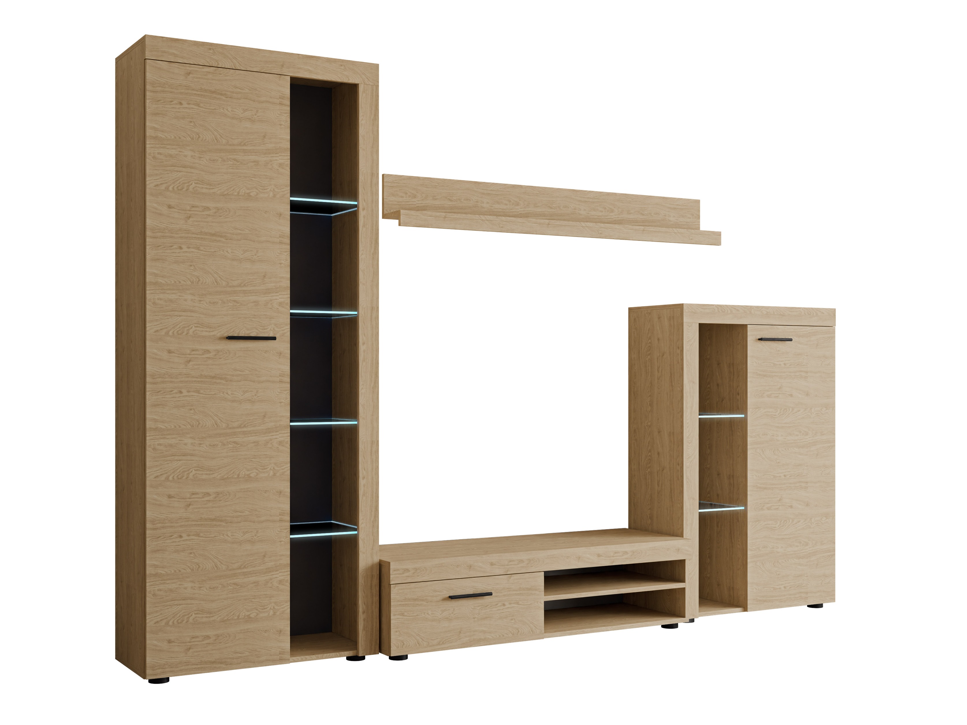 Wohnzimmer-Set Univio (Eiche)