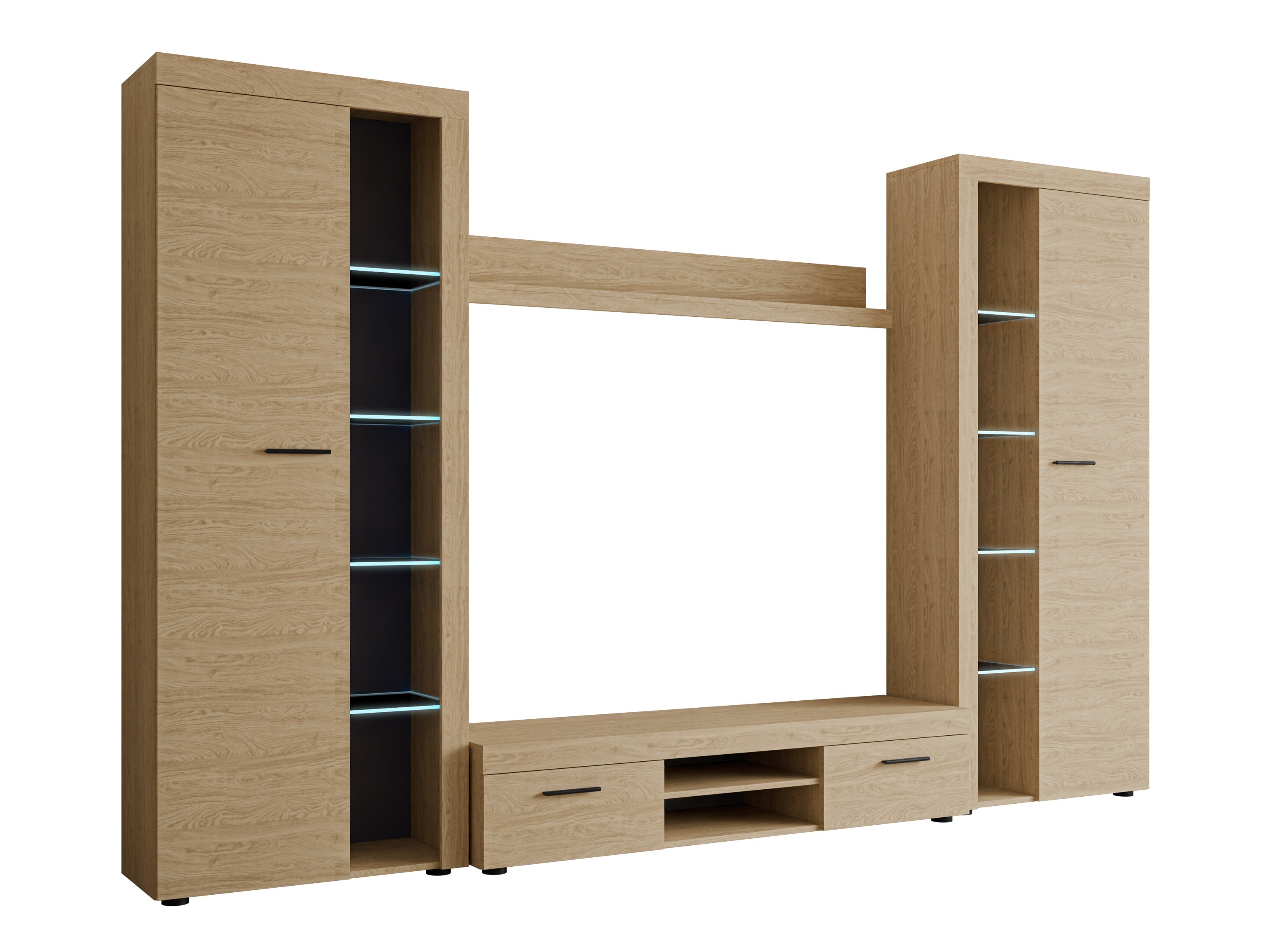 Wohnzimmer-Set Univio II (Eiche)