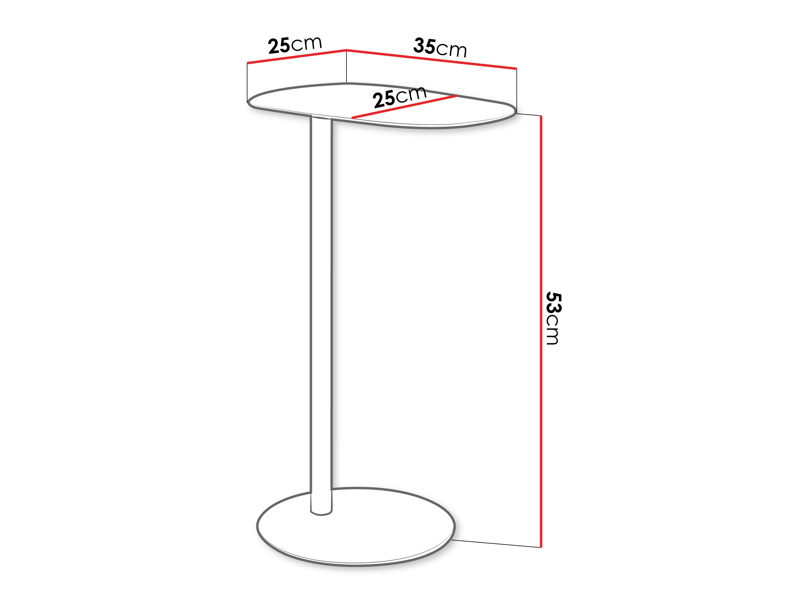 Beistelltisch Richardson 136 (Weiss)