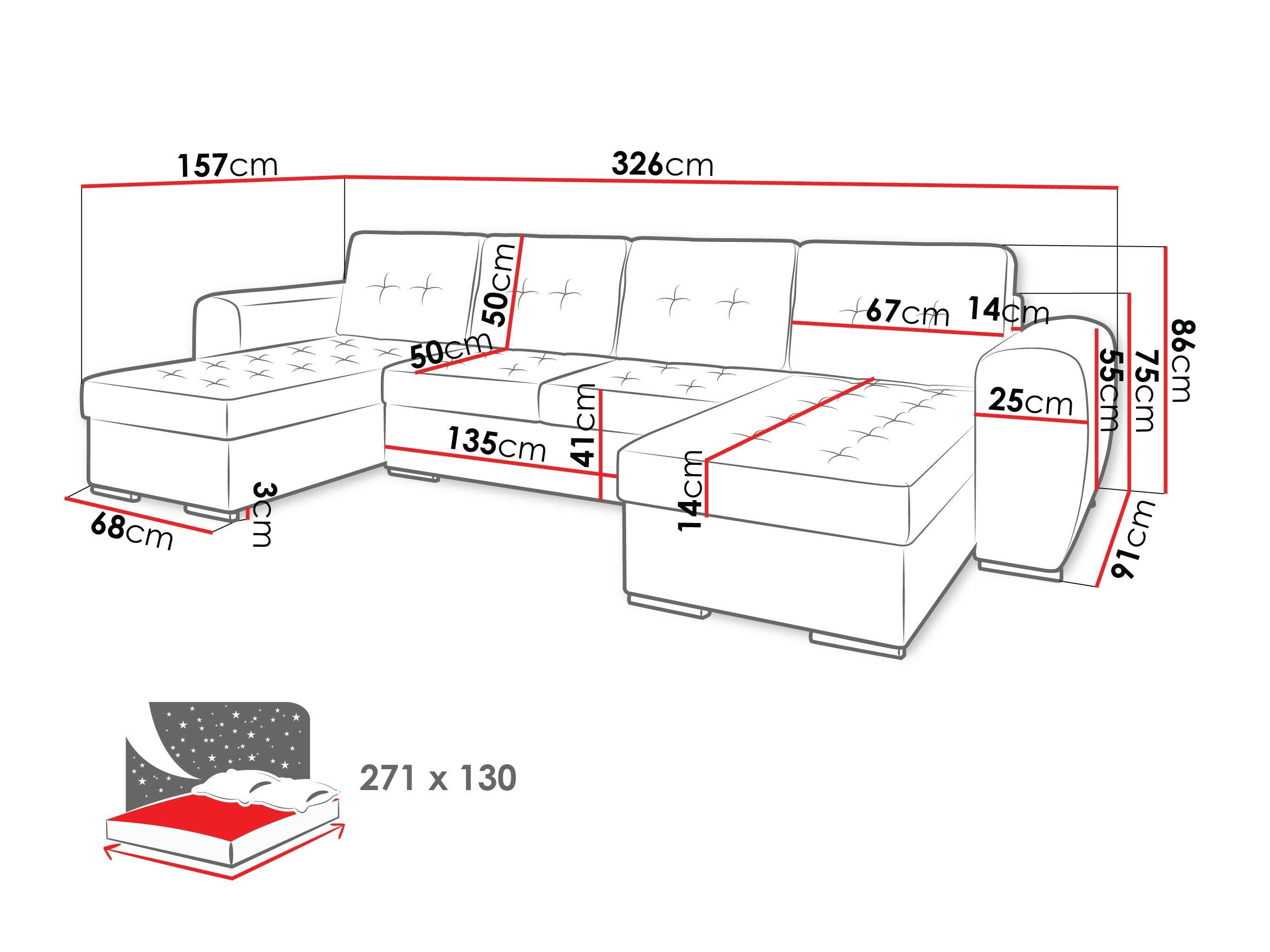 Ecksofa Arvada 117 (Monolith 37)