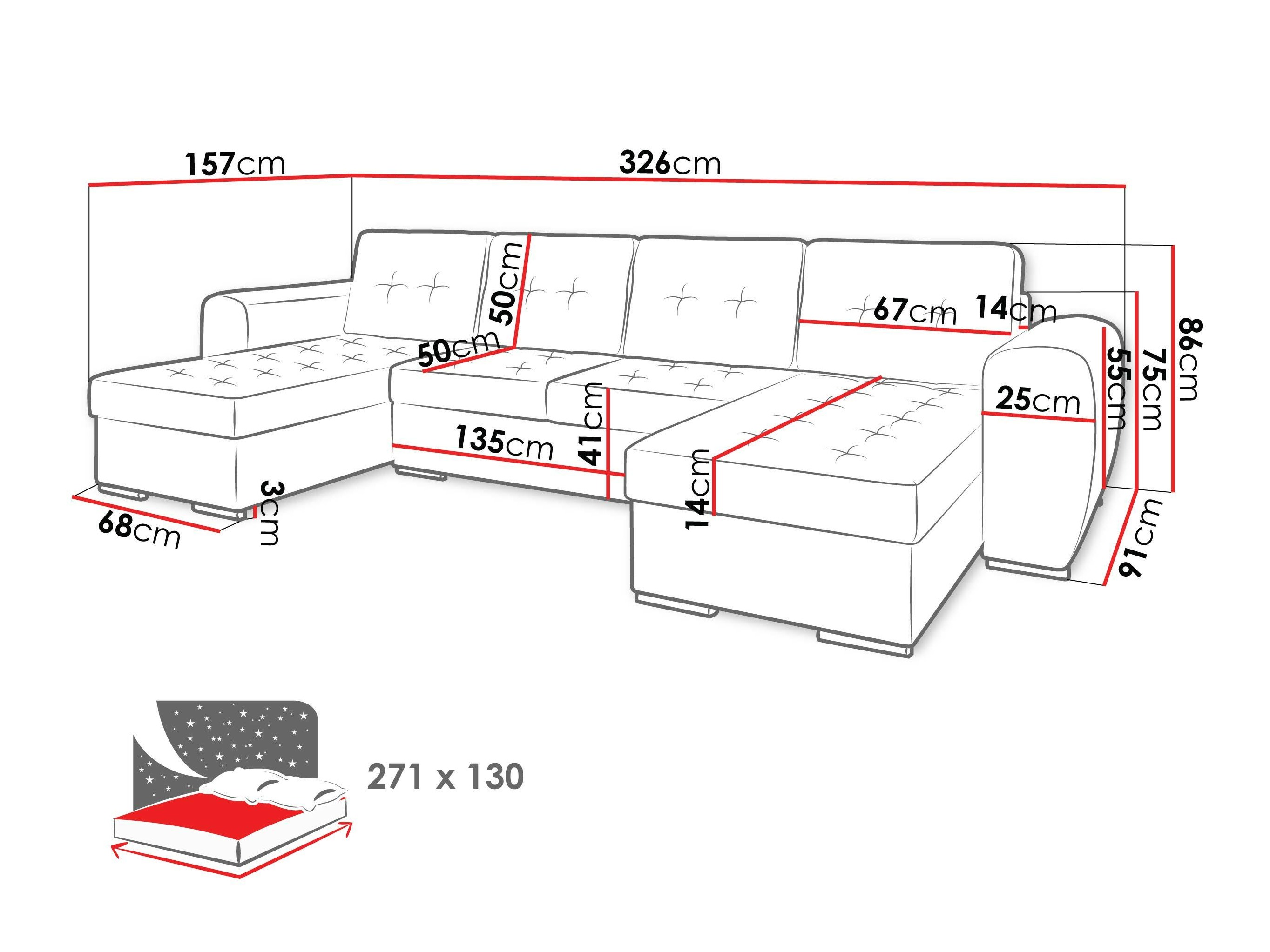 Ecksofa Arvada 117 (Monolith 48)