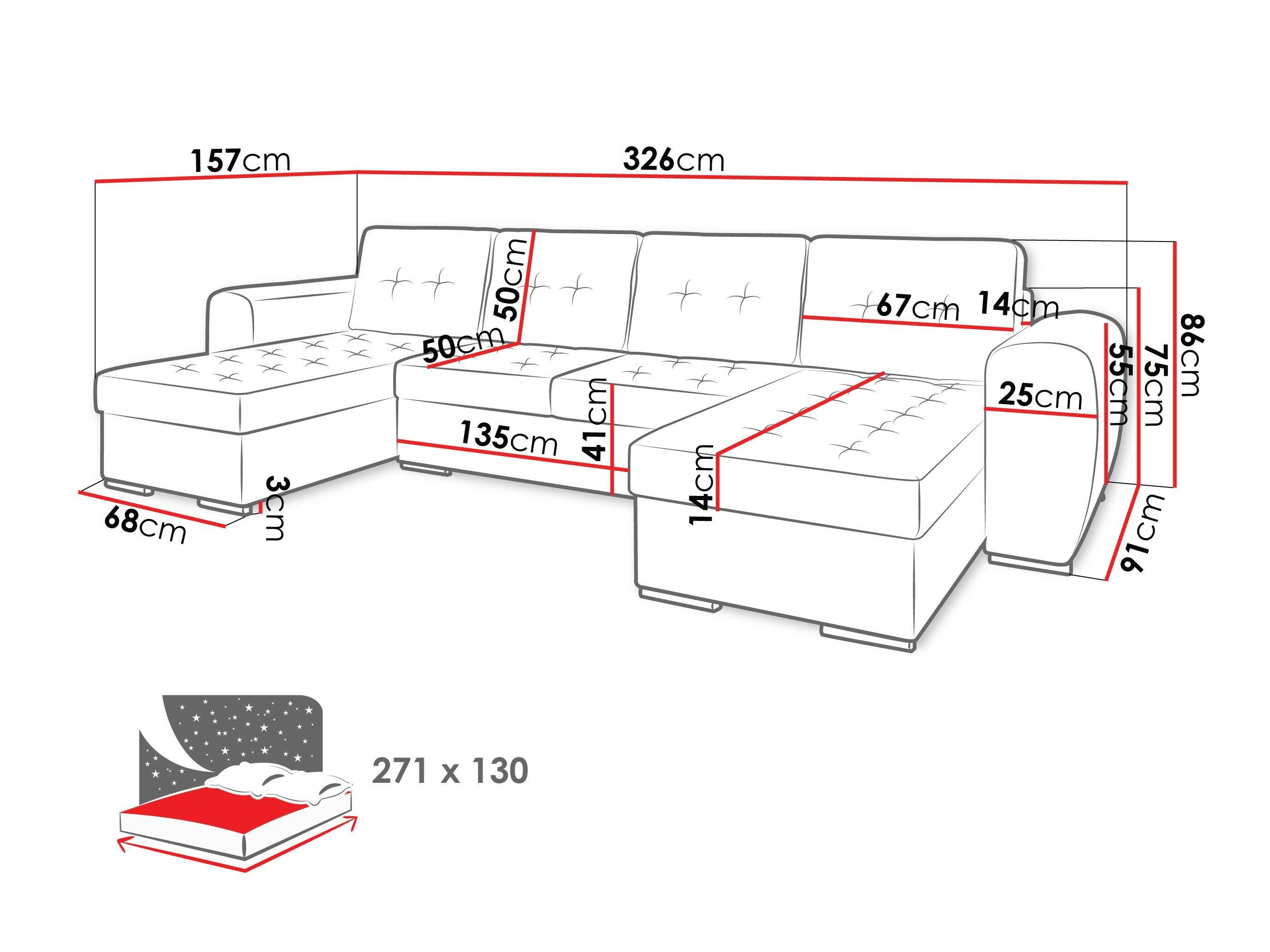 Ecksofa Arvada 117 (Monolith 97)