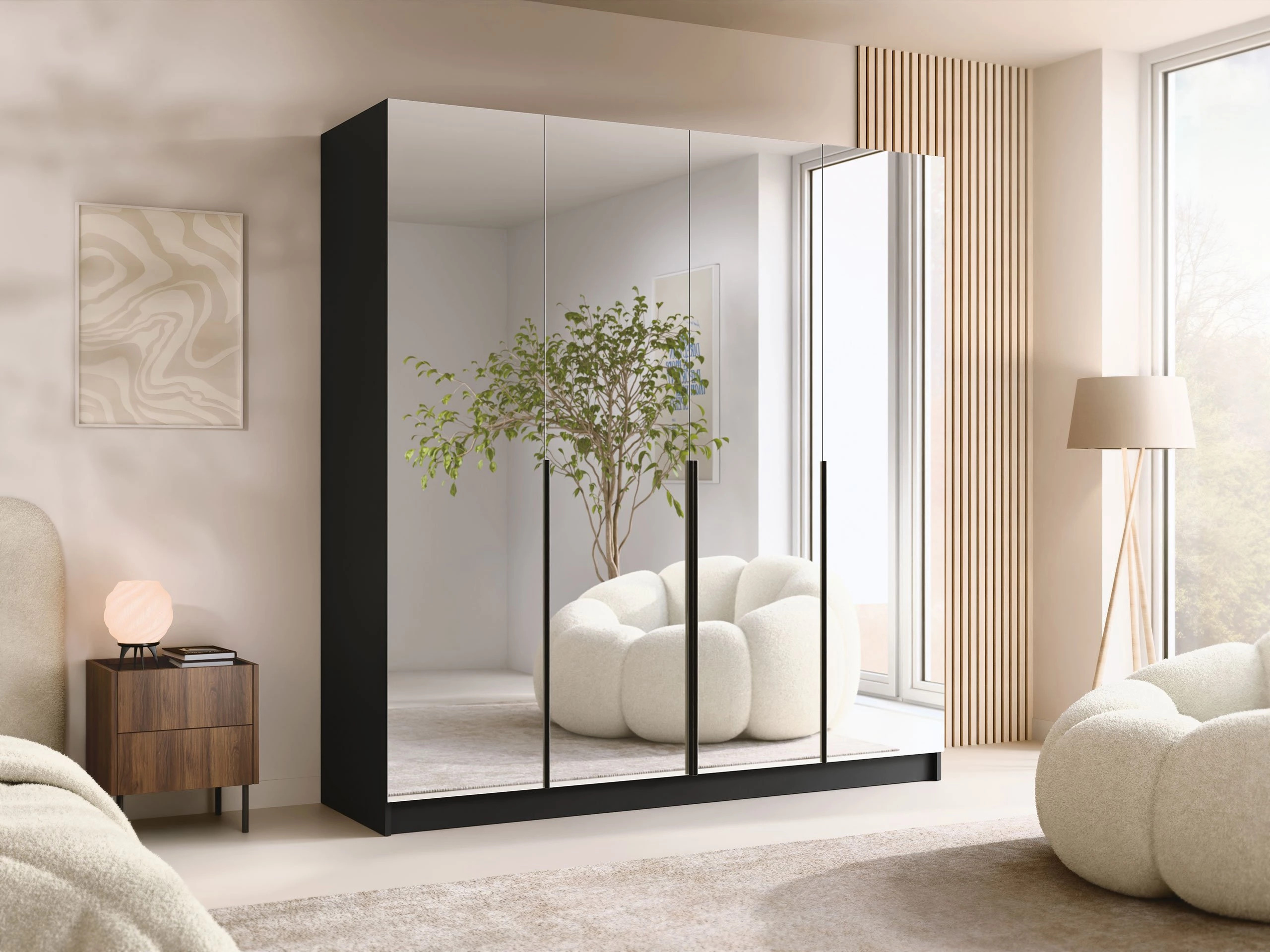 Kleiderschrank Closico 190 (Schwarz)