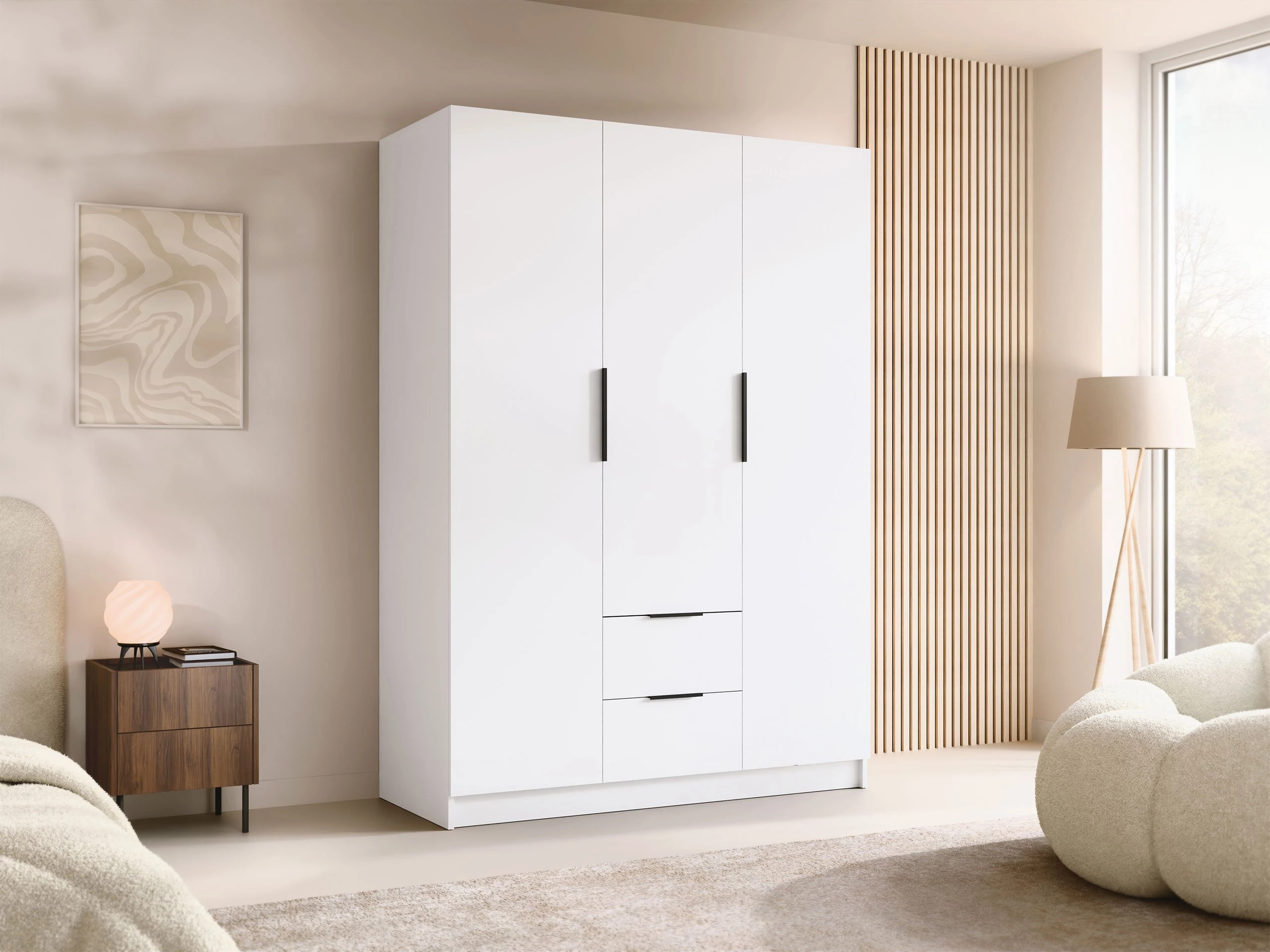 Kleiderschrank Closico Calvron I (Weiss)