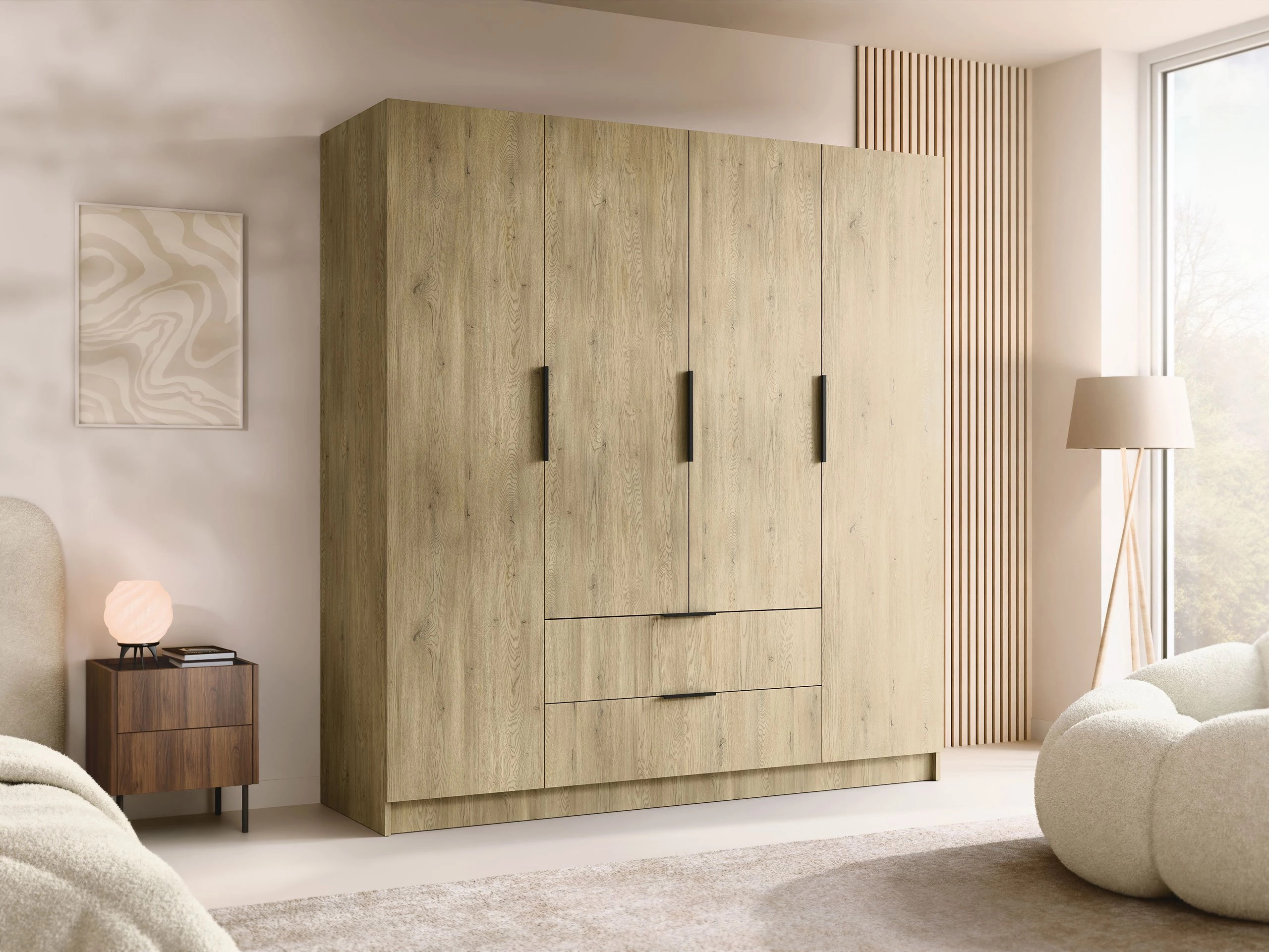 Kleiderschrank Closico Cadron I (Eichenholzoptik)