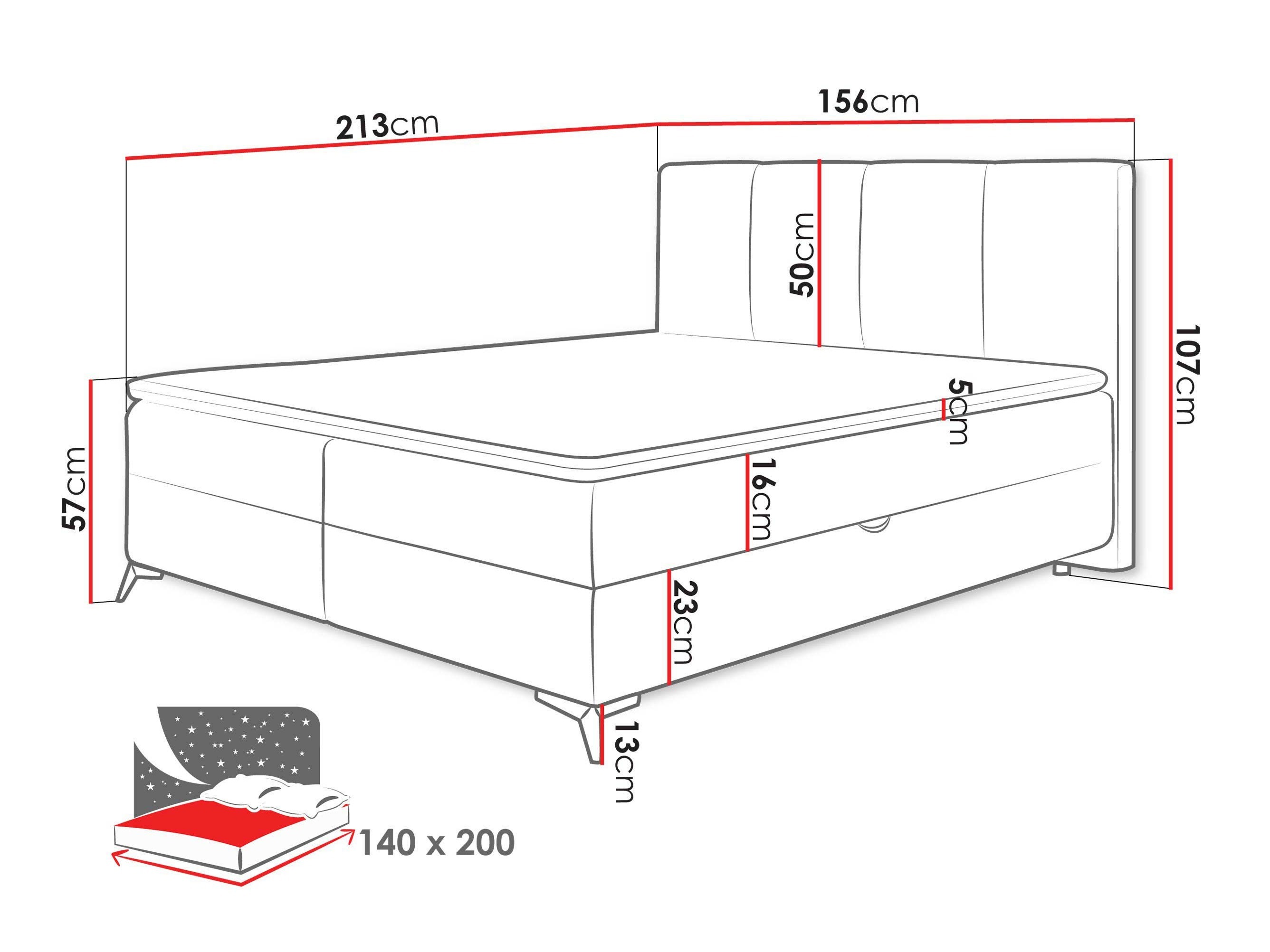 Boxspringbett Viter (Vibe 07)