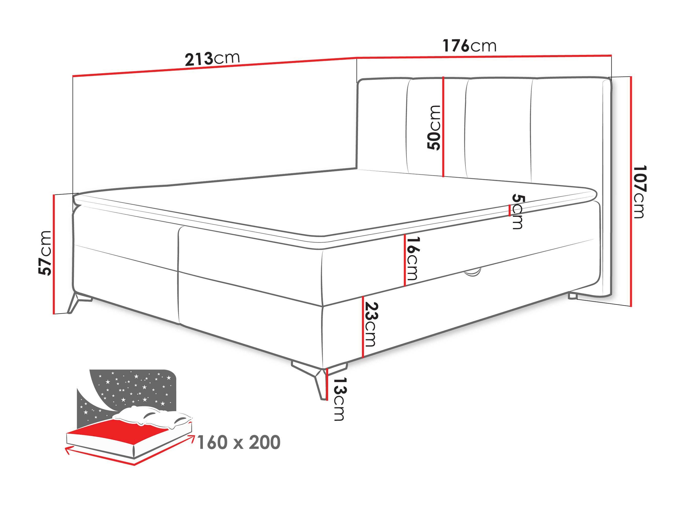 Boxspringbett Viter (Vibe 95)
