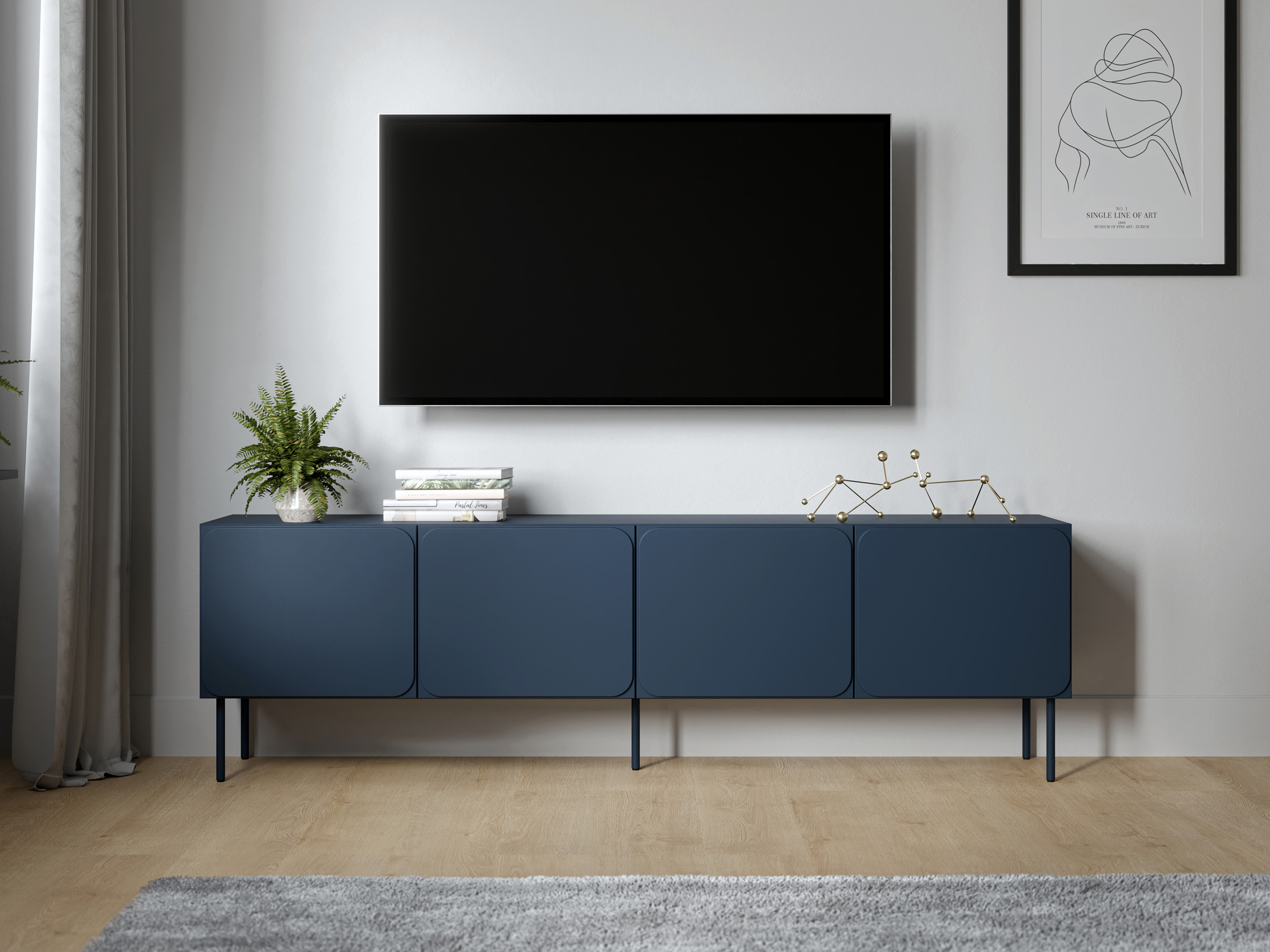 TV-Möbel Fentore 101 (Indigo)