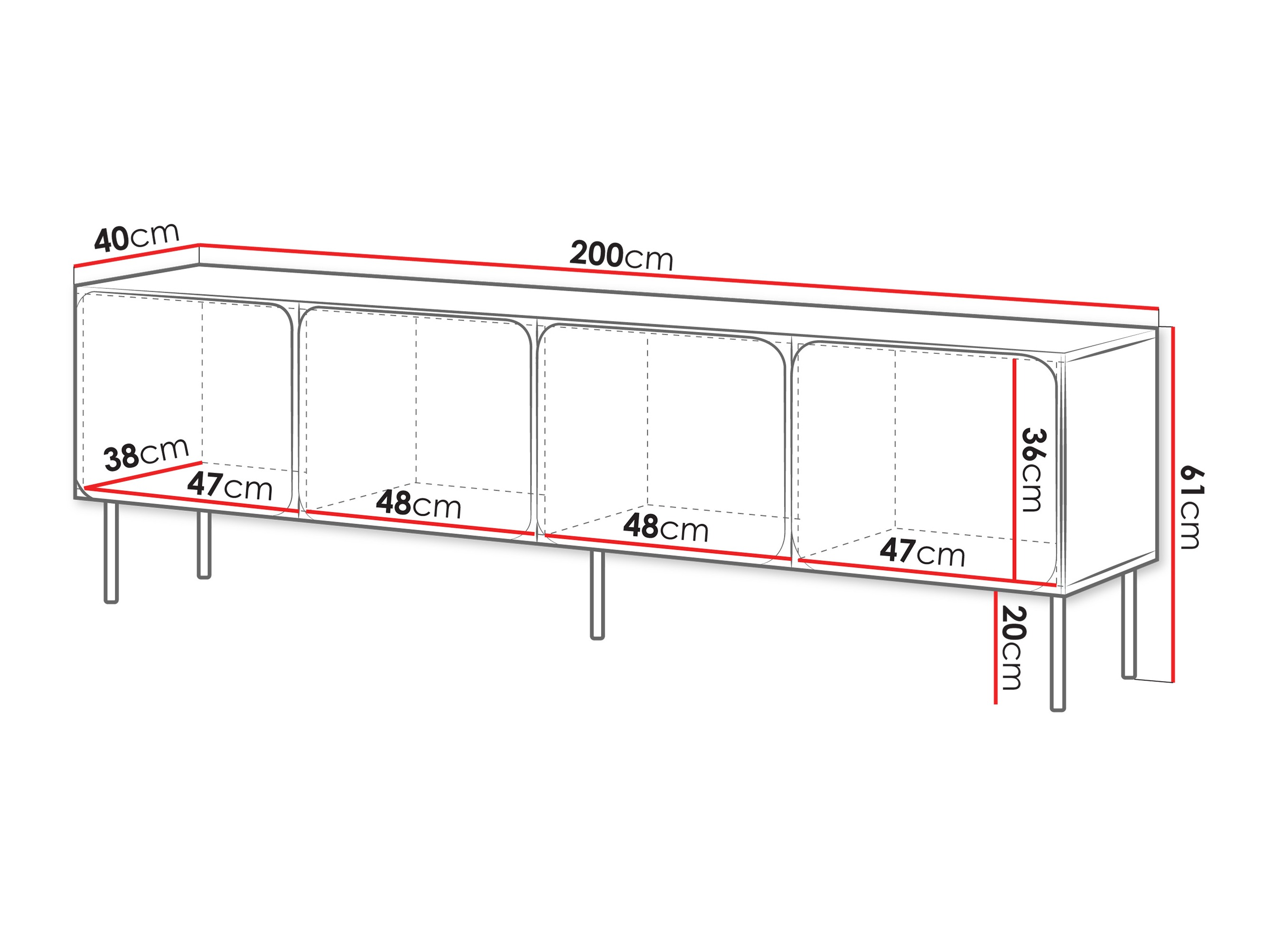 TV-Möbel Fentore 101 (Kaschmir)