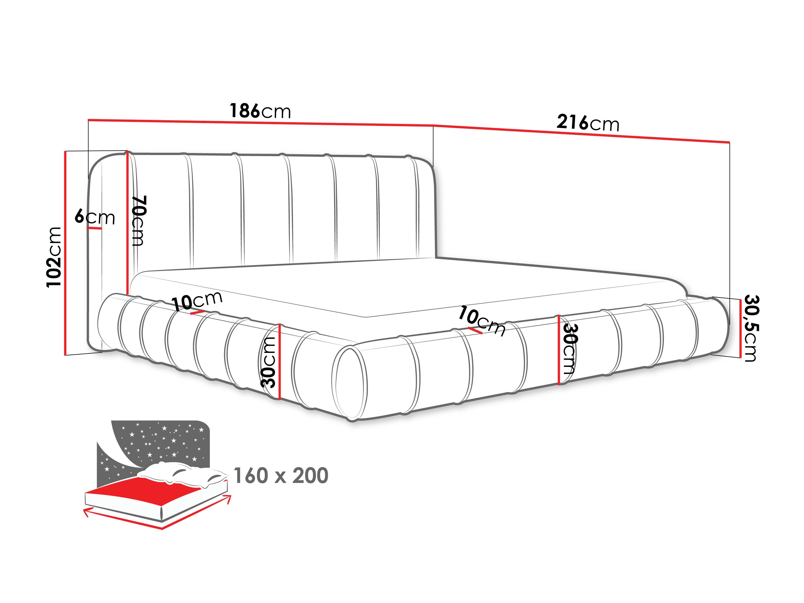 Bett Cucumos (Paros 02)