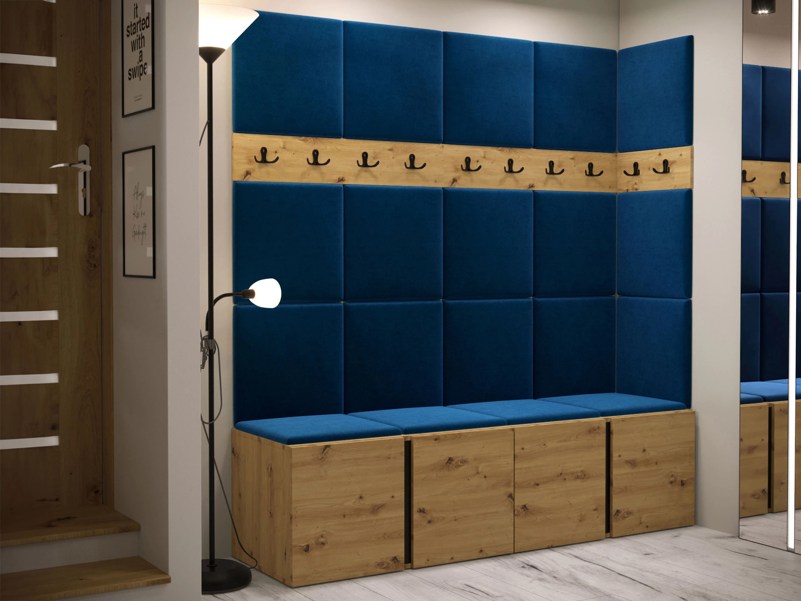 Flurgarnitur Hartford 265 (Artisan Eichenholzoptik)