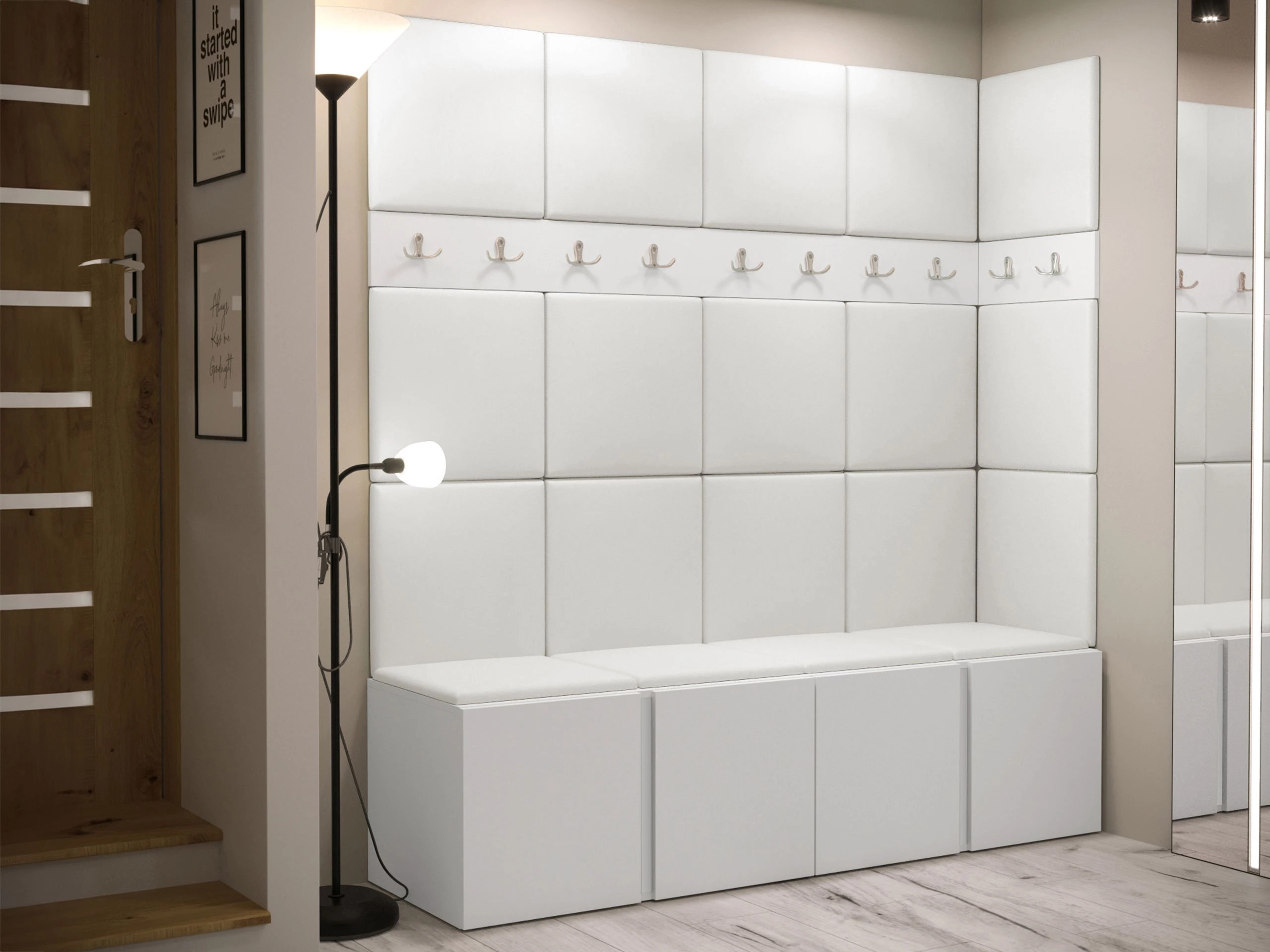 Flurgarnitur Hartford 265 (Weiss)