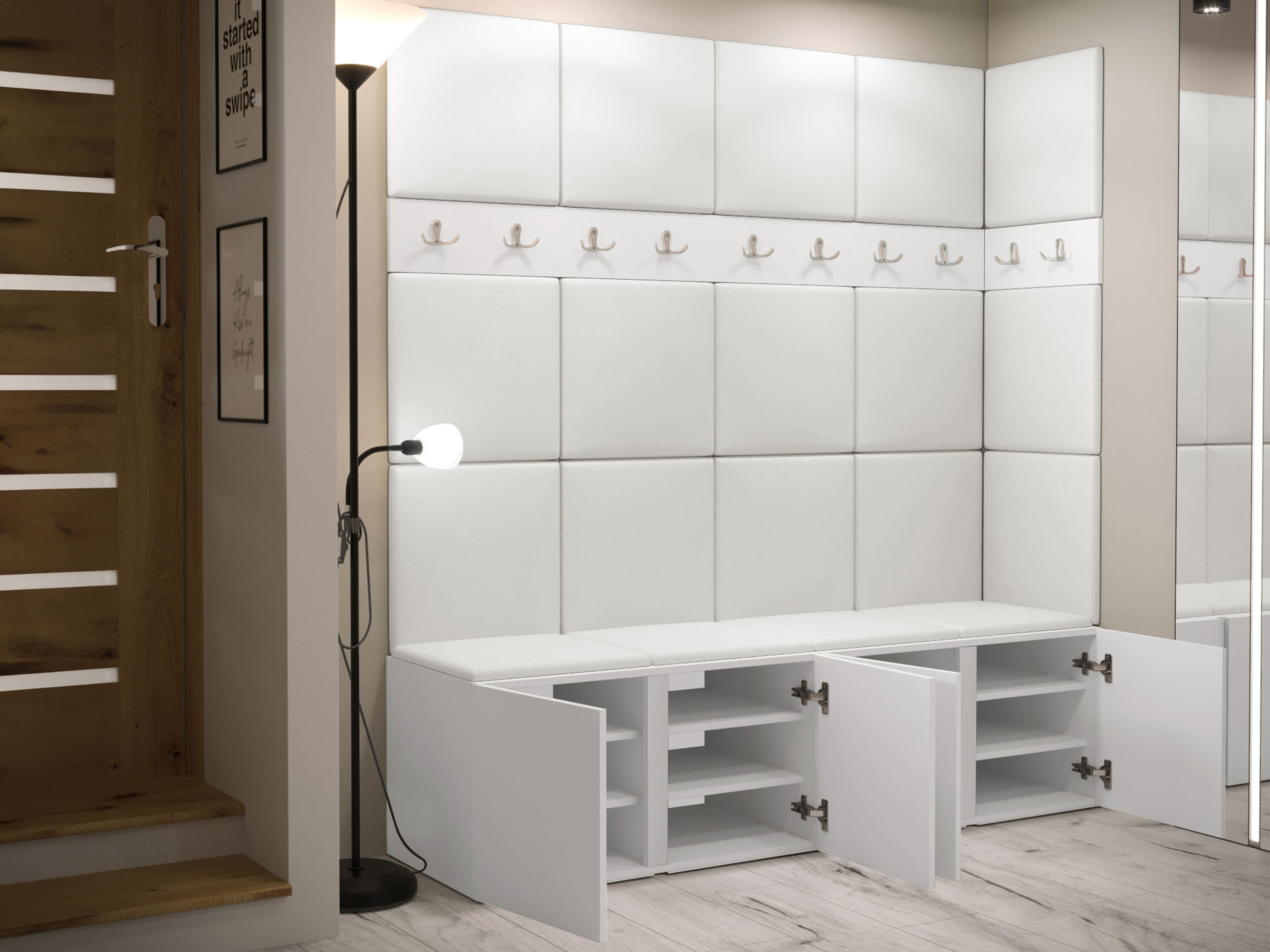 Flurgarnitur Hartford 265 (Weiss)