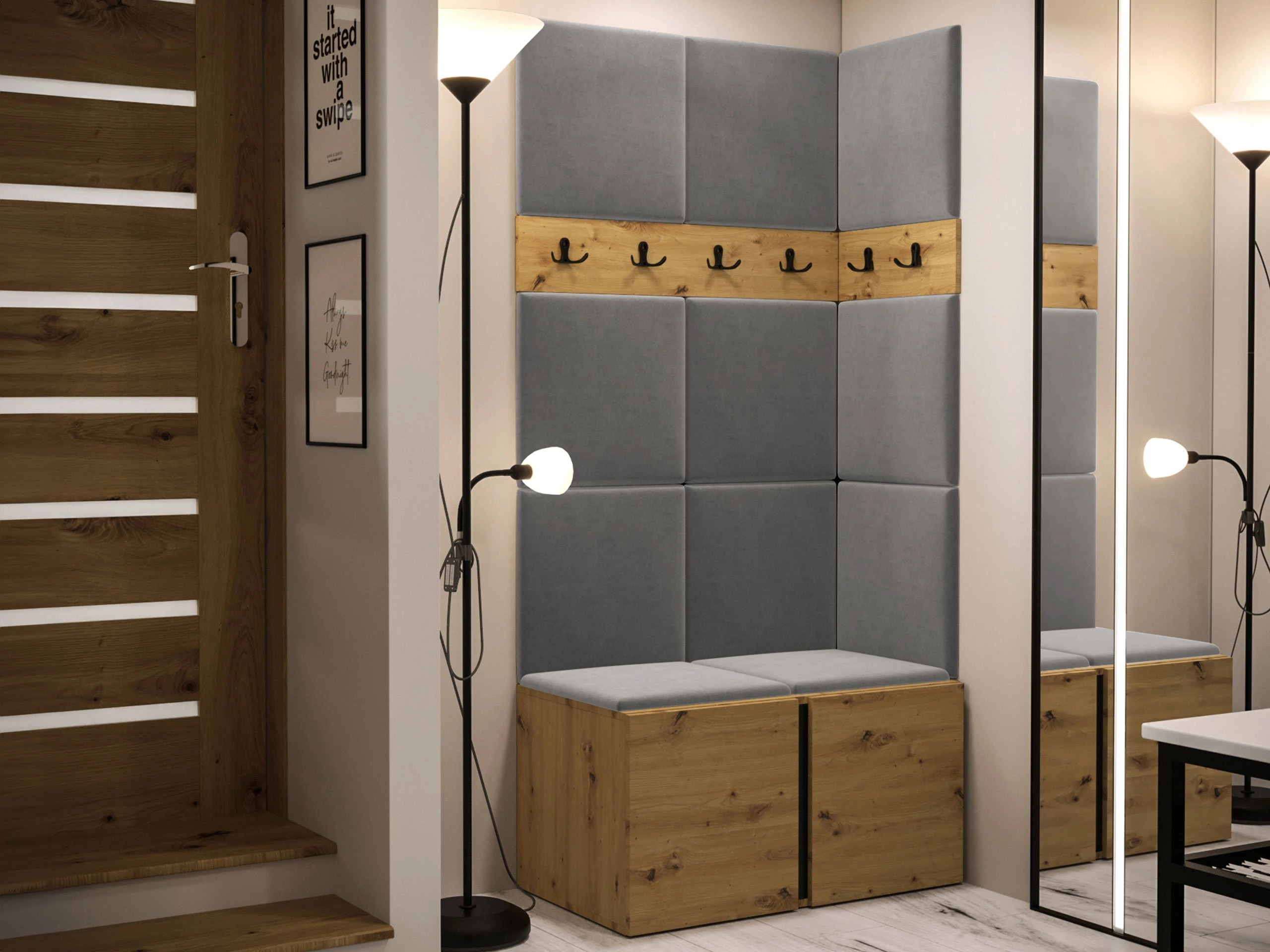 Flurgarnitur Hartford 264 (Artisan Eichenholzoptik)