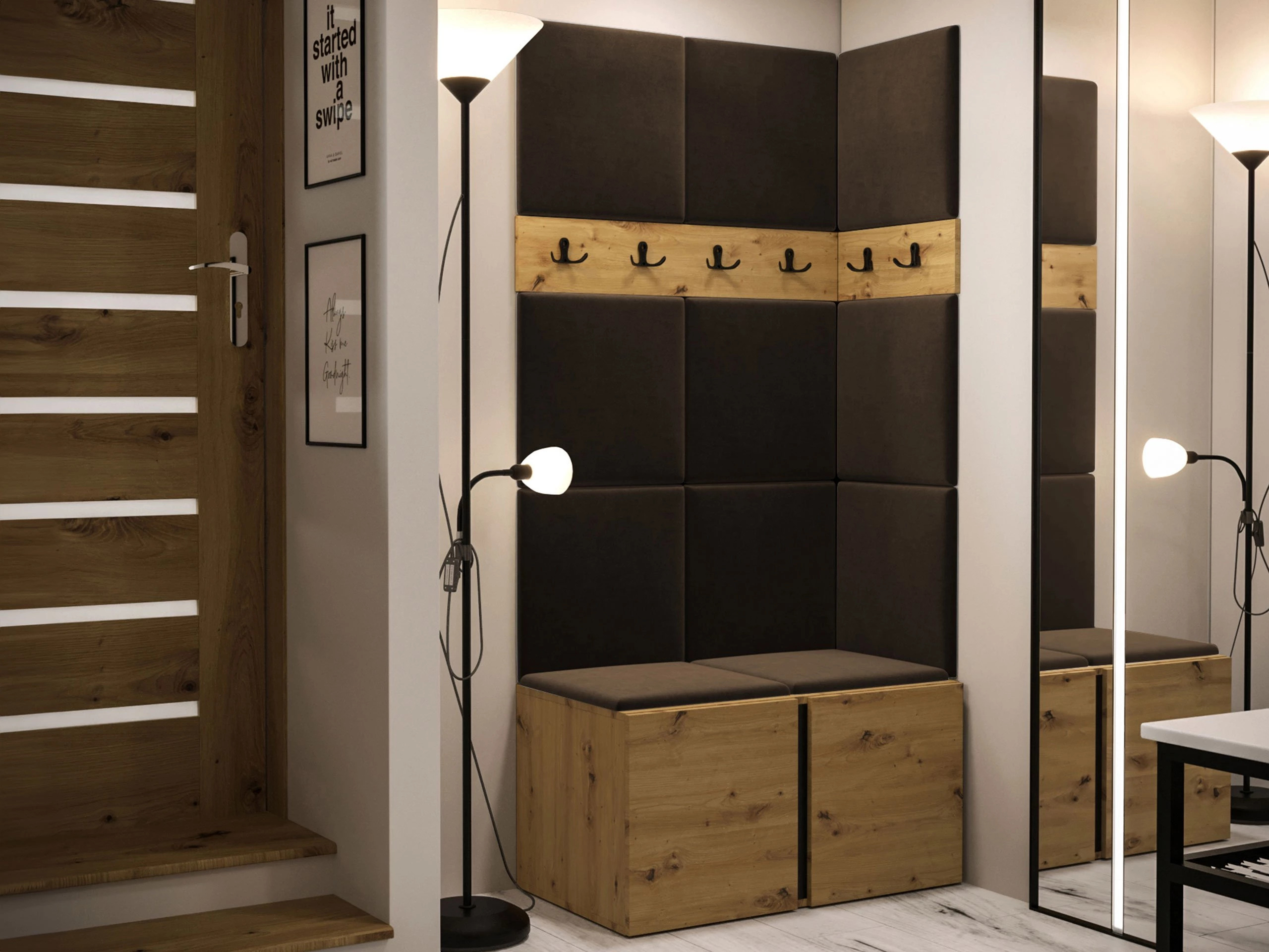 Flurgarnitur Hartford 264 (Artisan Eichenholzoptik)