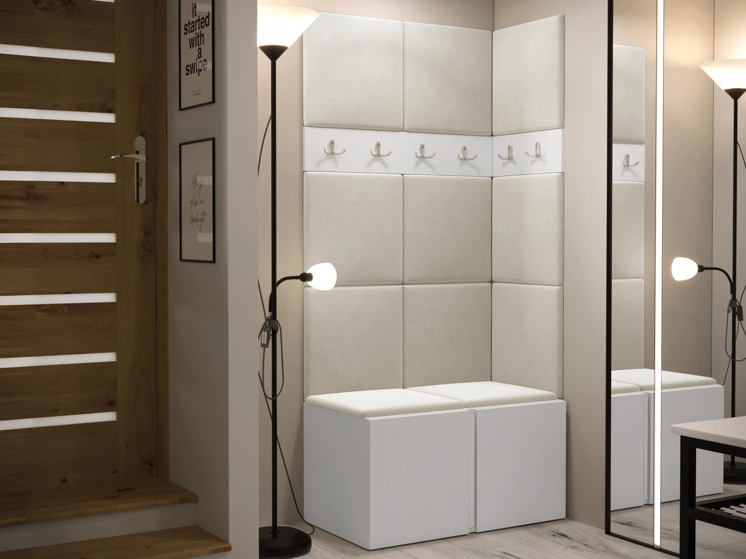 Flurgarnitur Hartford 264 (Weiss)