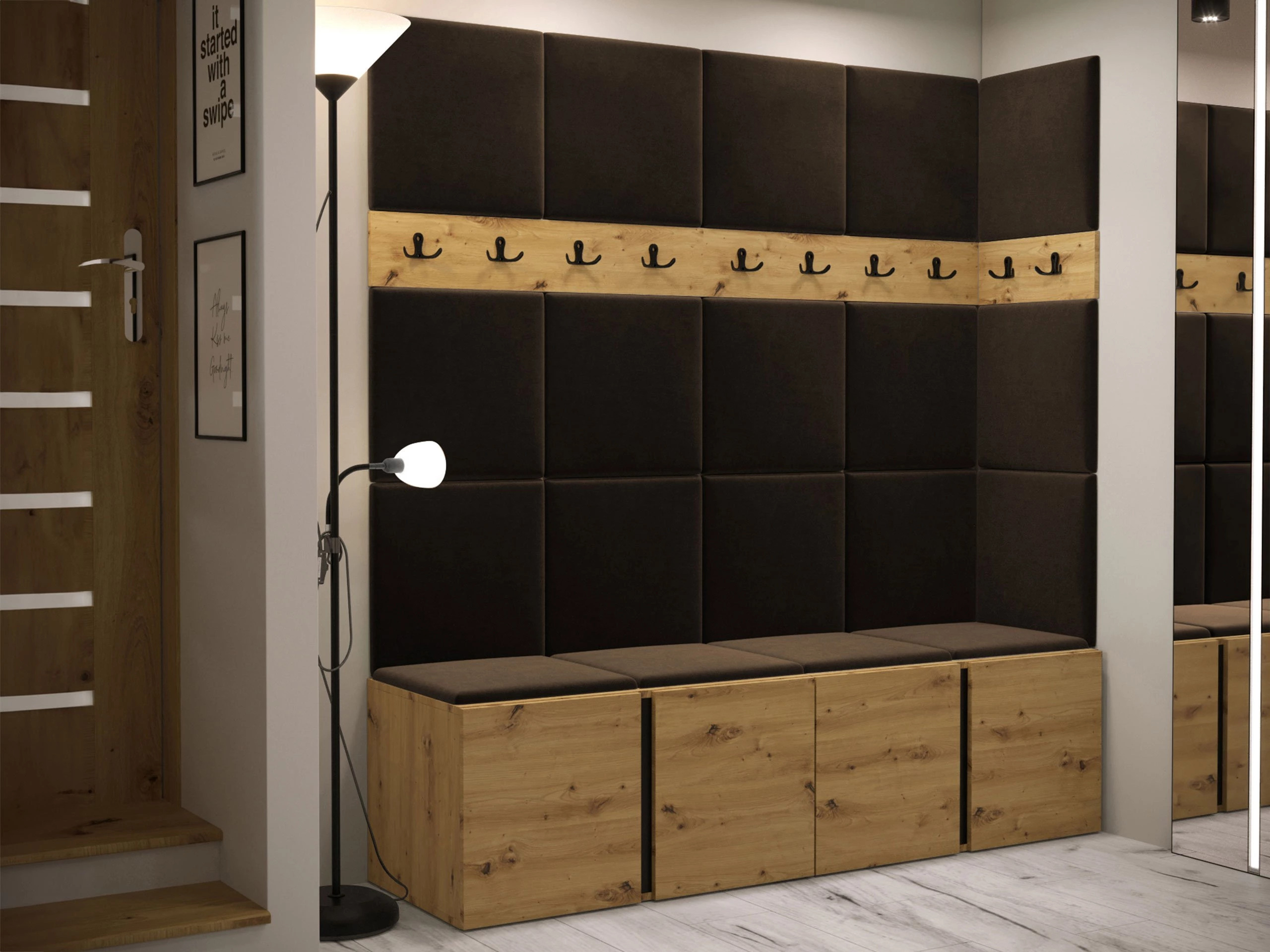 Flurgarnitur Hartford 265 (Artisan Eichenholzoptik)