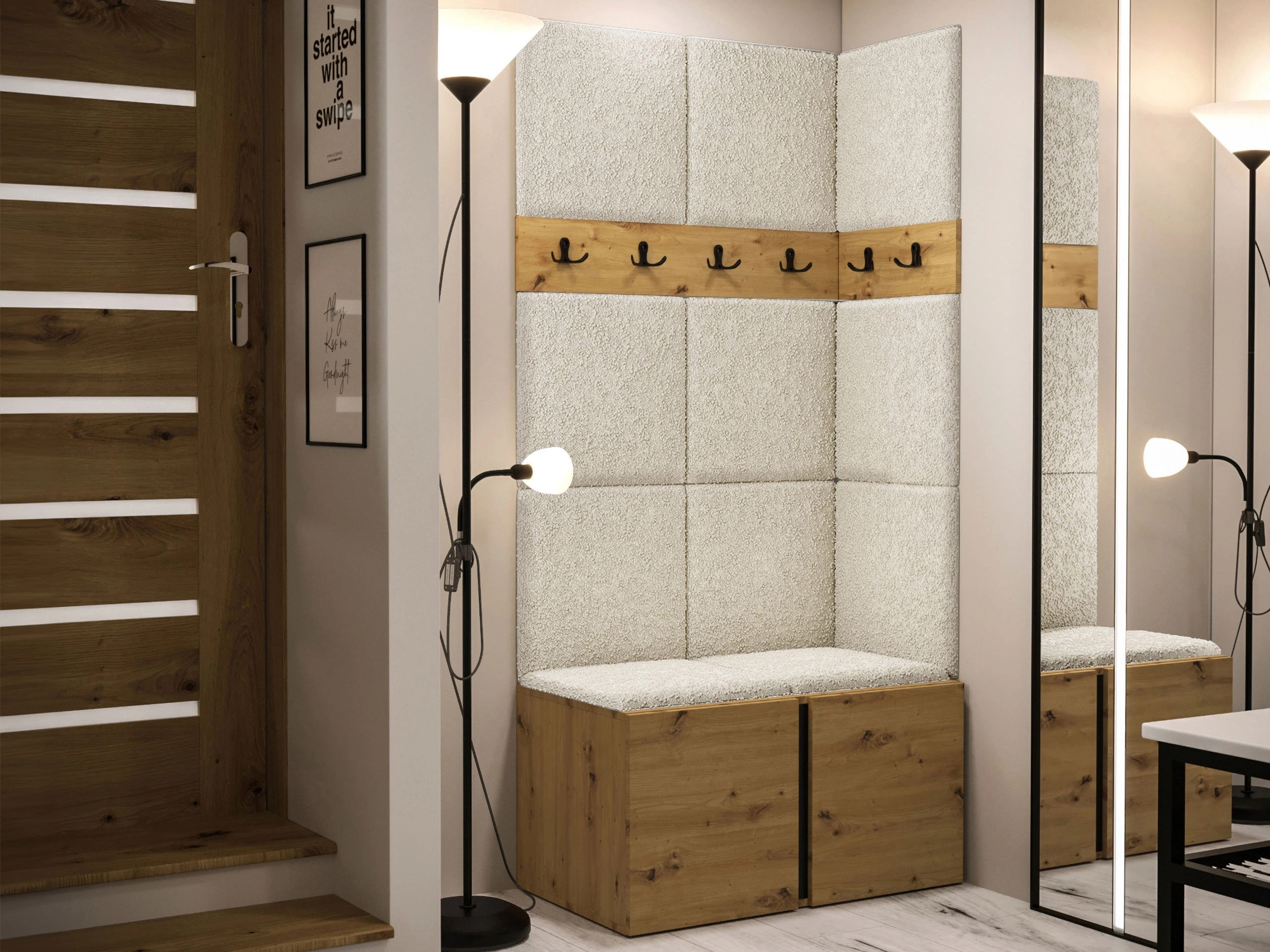 Flurgarnitur Pinis I (Artisan Eichenholzoptik)