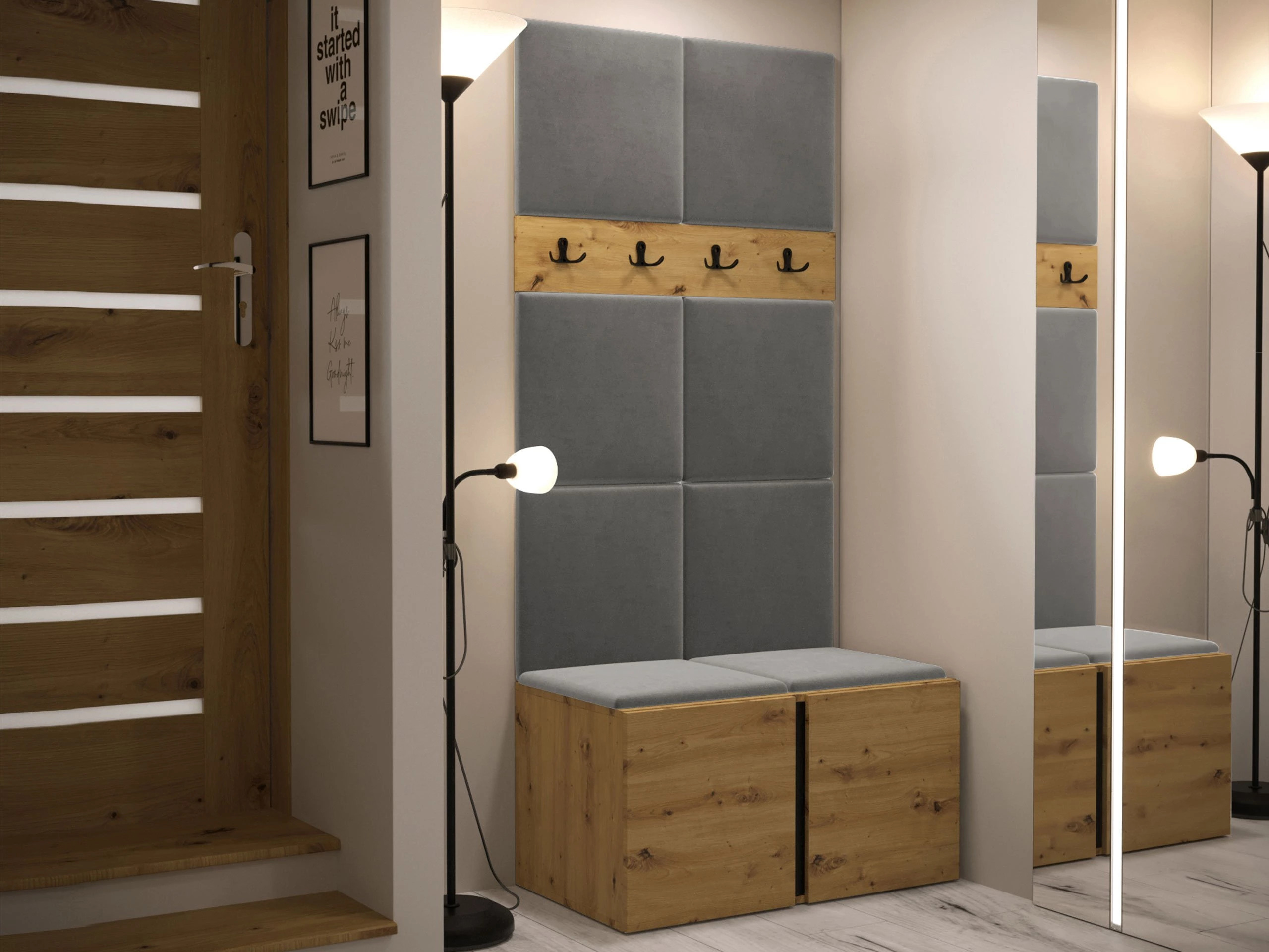 Flurgarnitur Hartford 267 (Artisan Eichenholzoptik)