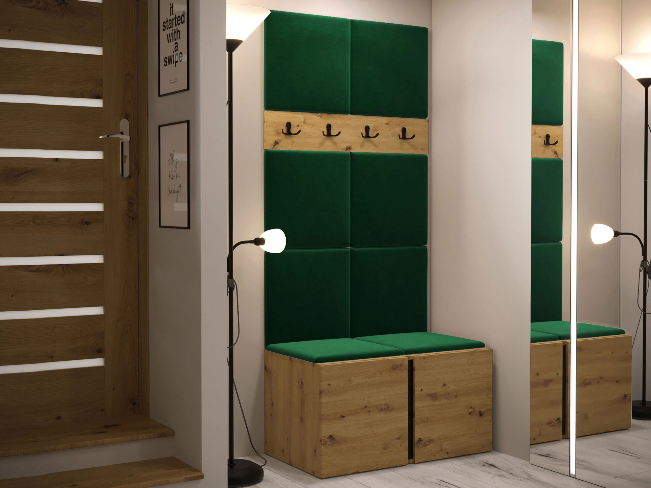 Flurgarnitur Hartford 267 (Artisan Eichenholzoptik)