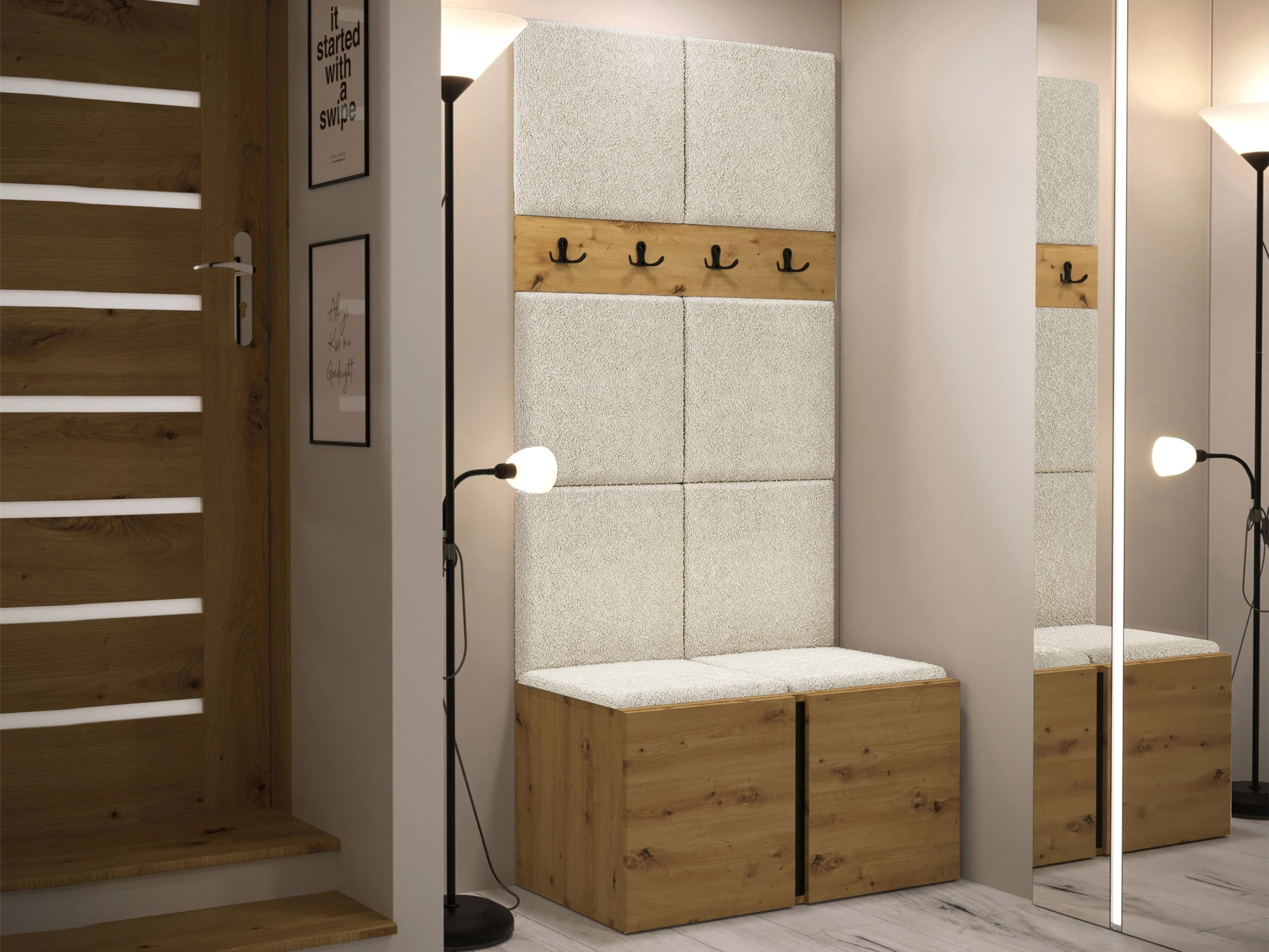 Flurgarnitur Hartford 267 (Artisan Eichenholzoptik)