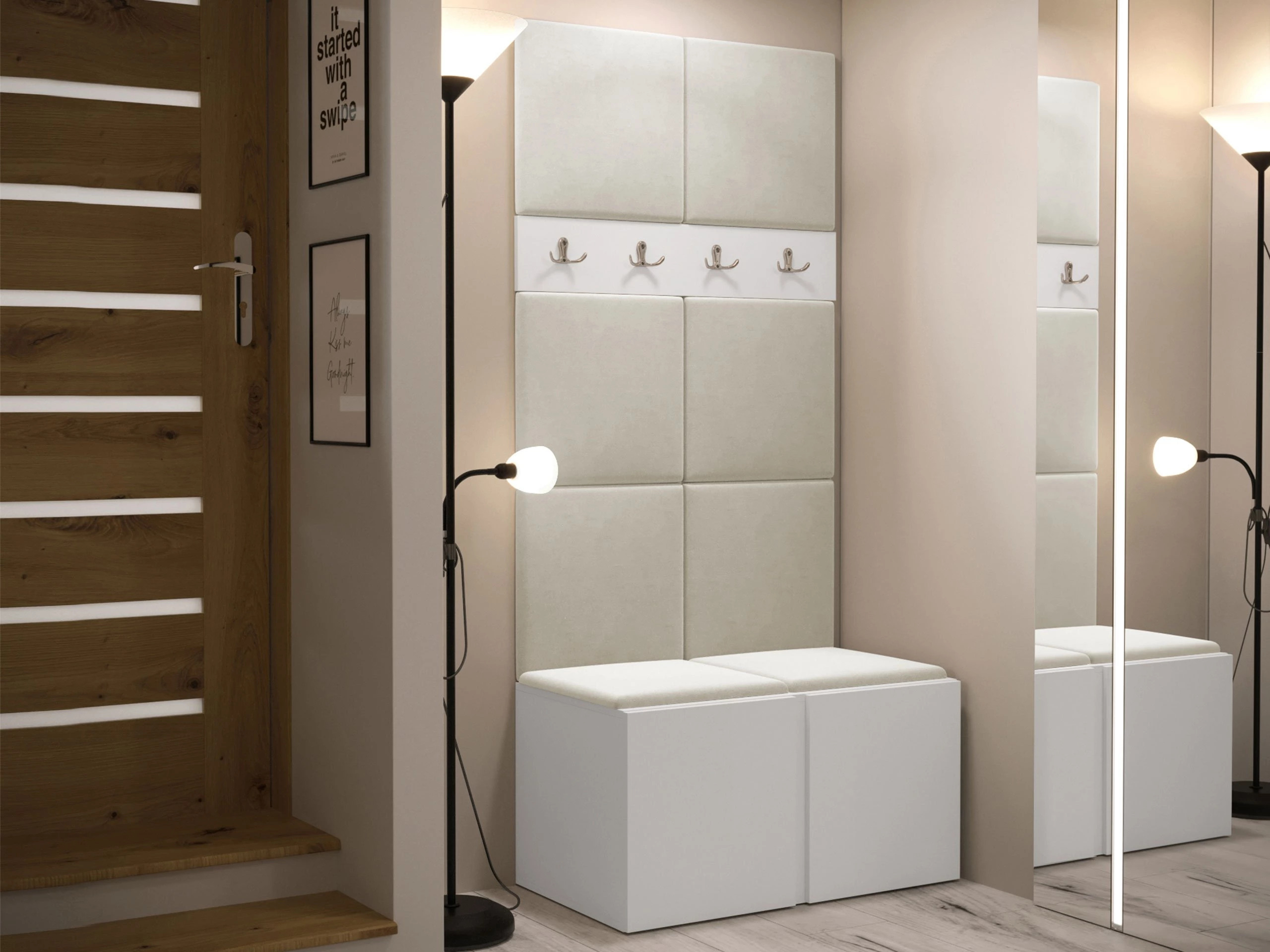 Flurgarnitur Pinis IV (Weiss)