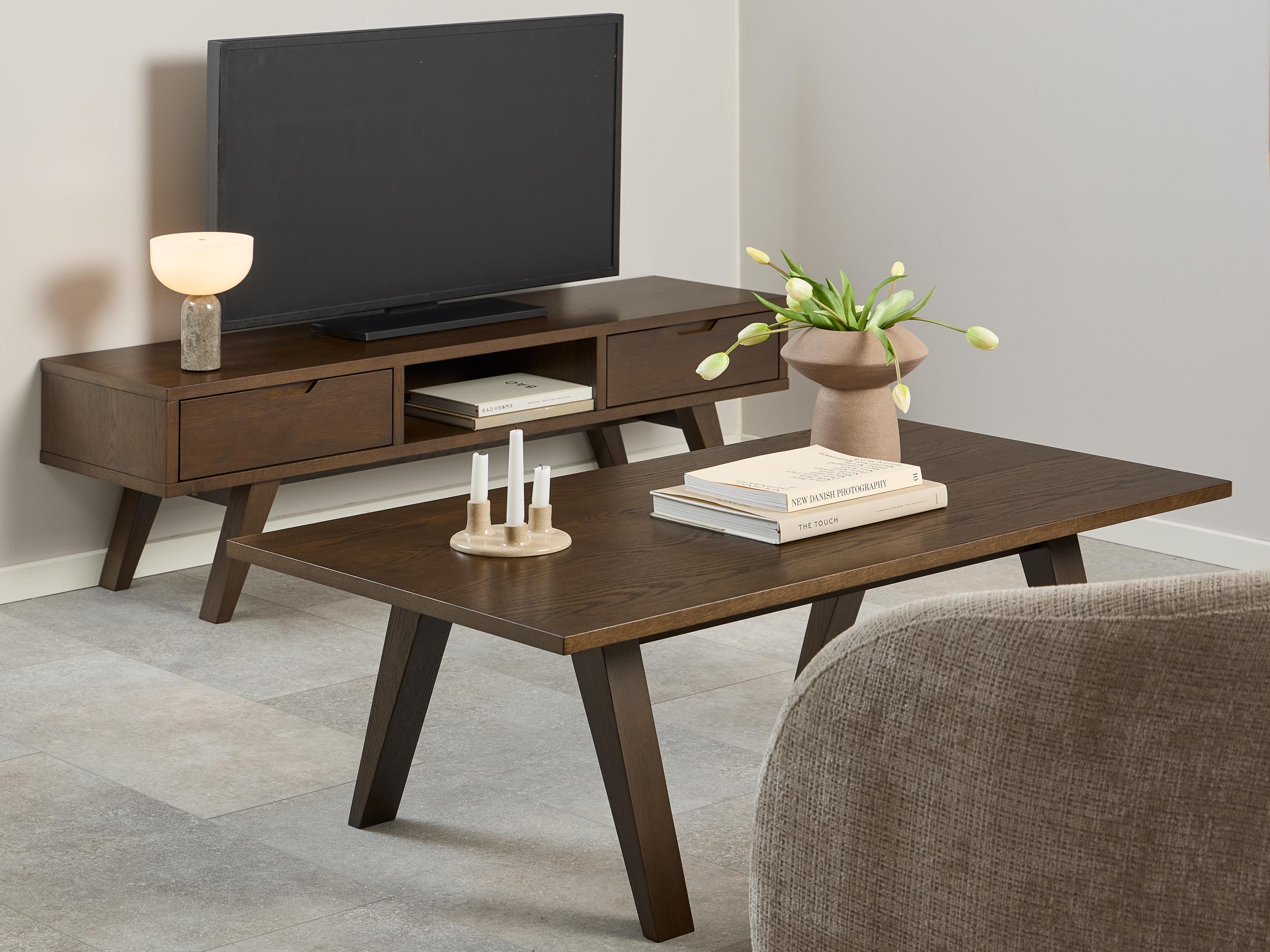 Couchtisch Norsica Albene 109 (Eichenholzoptik dunkel)