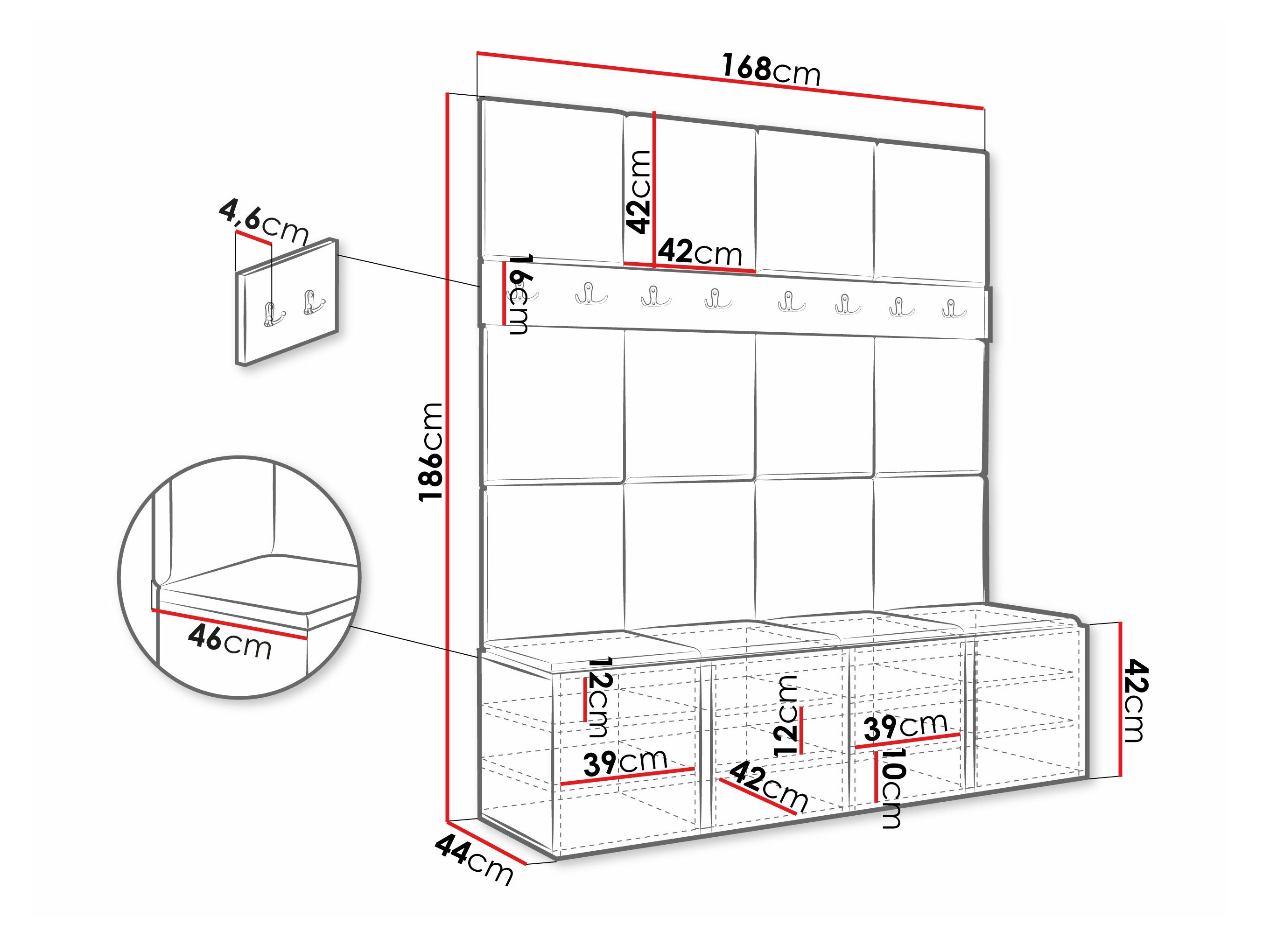 Flurgarnitur Hartford 268 (Manila 02)