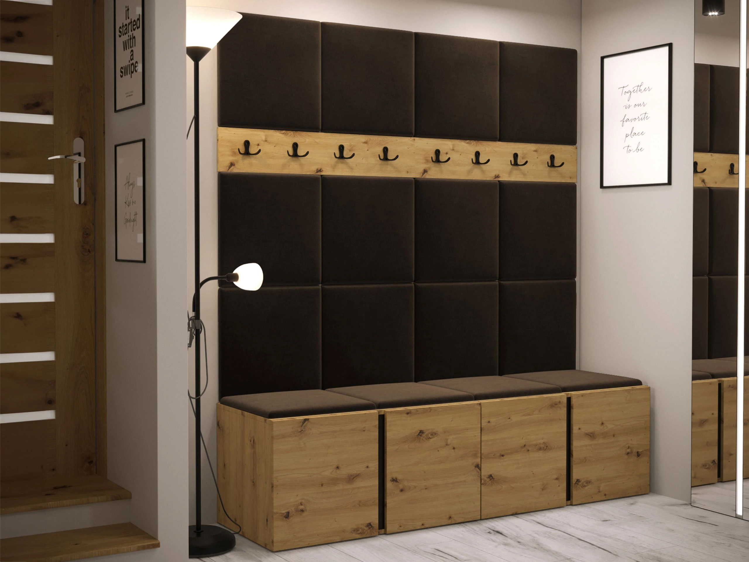 Flurgarnitur Hartford 268 (Artisan Eichenholzoptik)