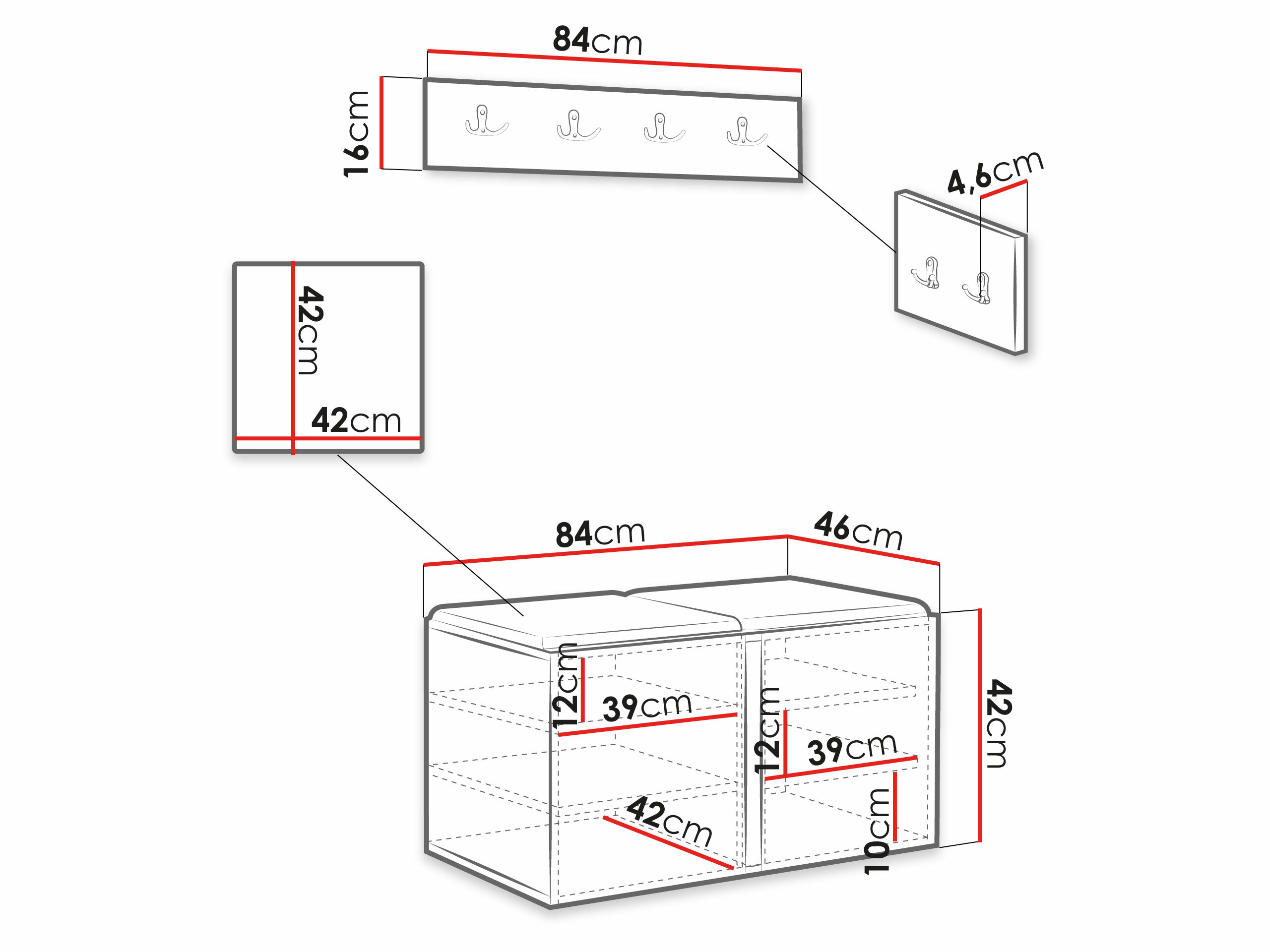 Flurgarnitur Hartford 275 (Manila 02)