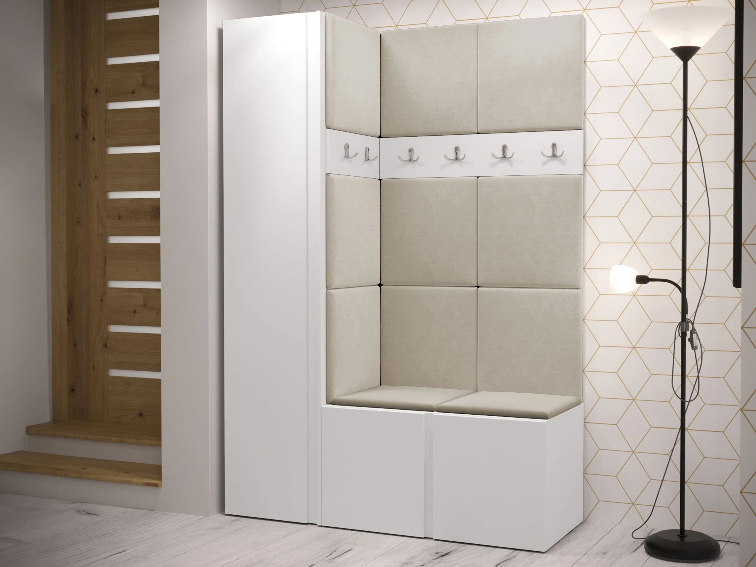 Flurgarnitur Pinis IX (Weiss)