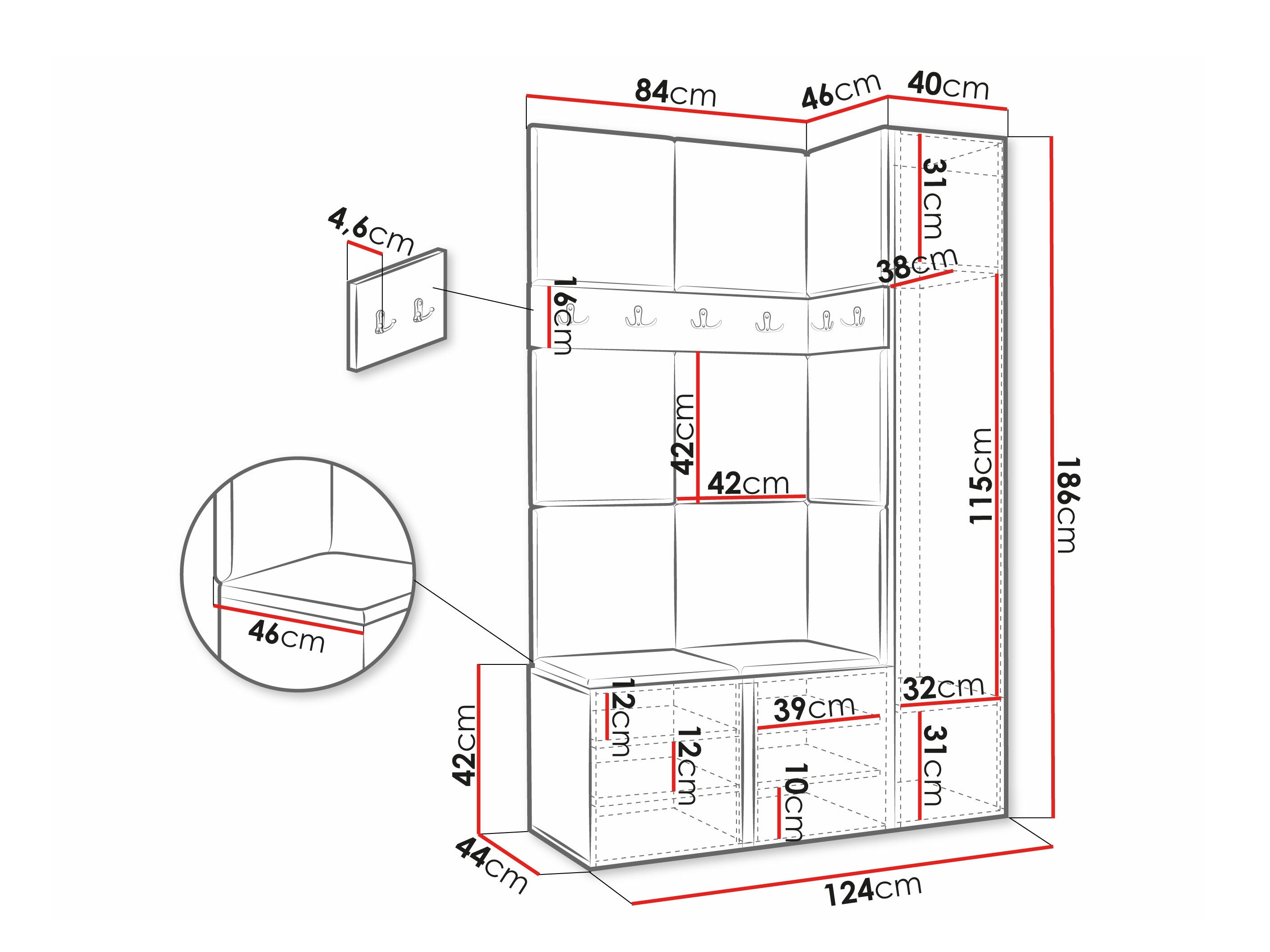 Flurgarnitur Hartford 277 (Manila 02)