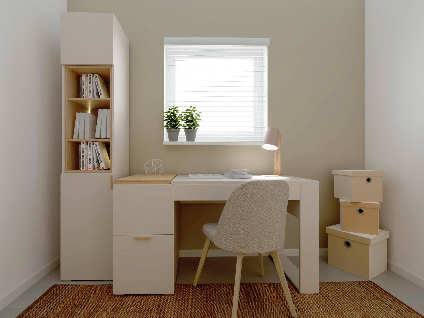 Bürotisch Veldalo 104 (Eichenholzoptik hell)