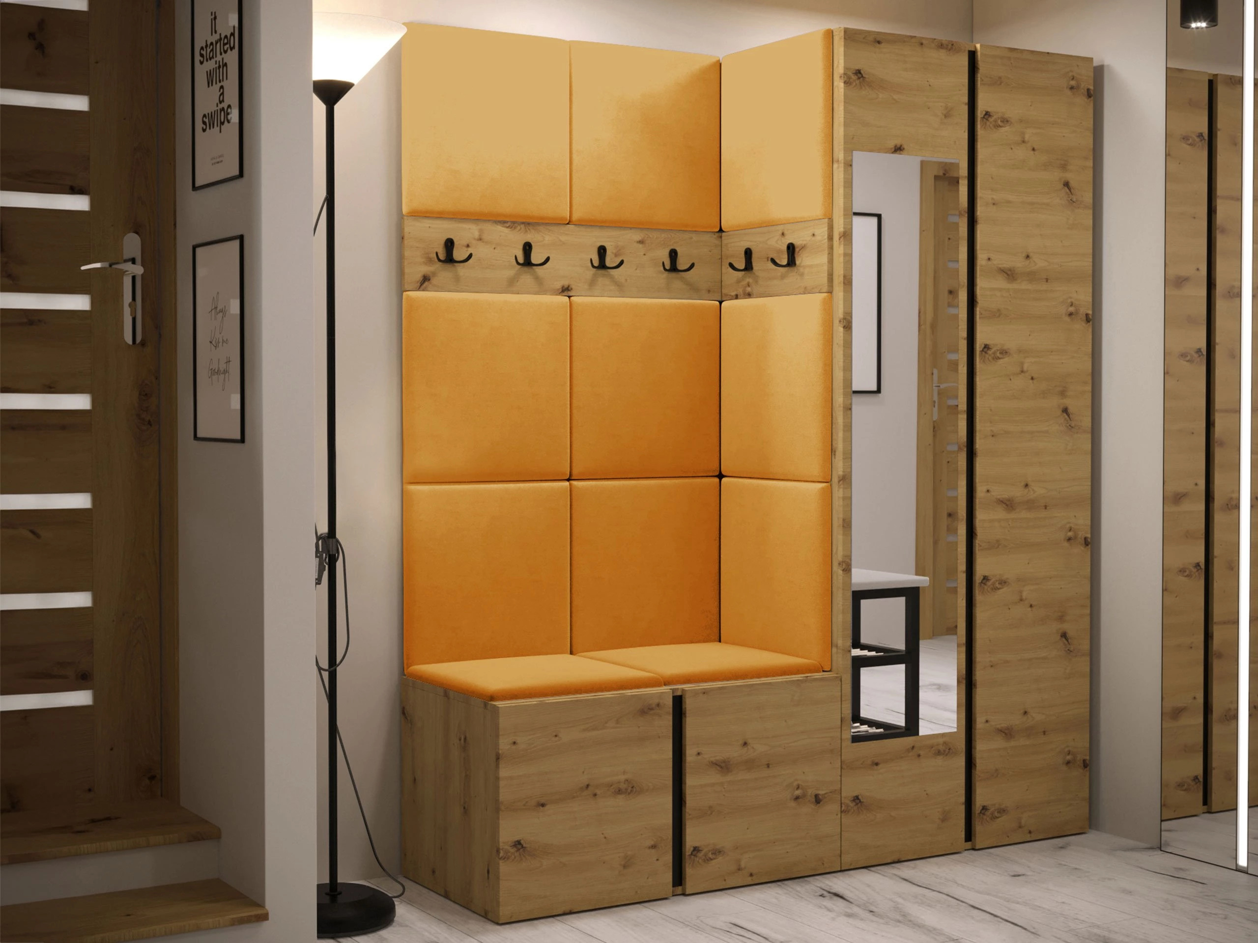 Flurgarnitur Hartford 278 (Artisan Eichenholzoptik)