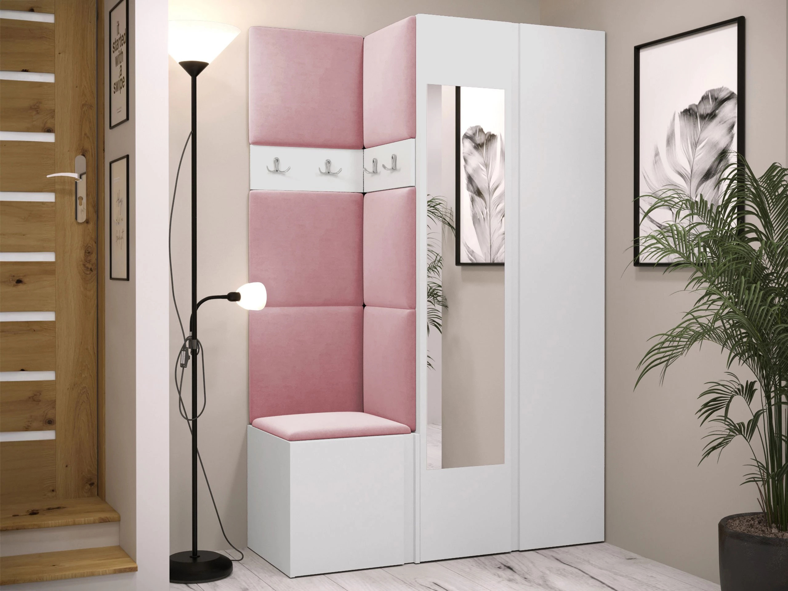 Flurgarnitur Hartford 350 (Weiss)