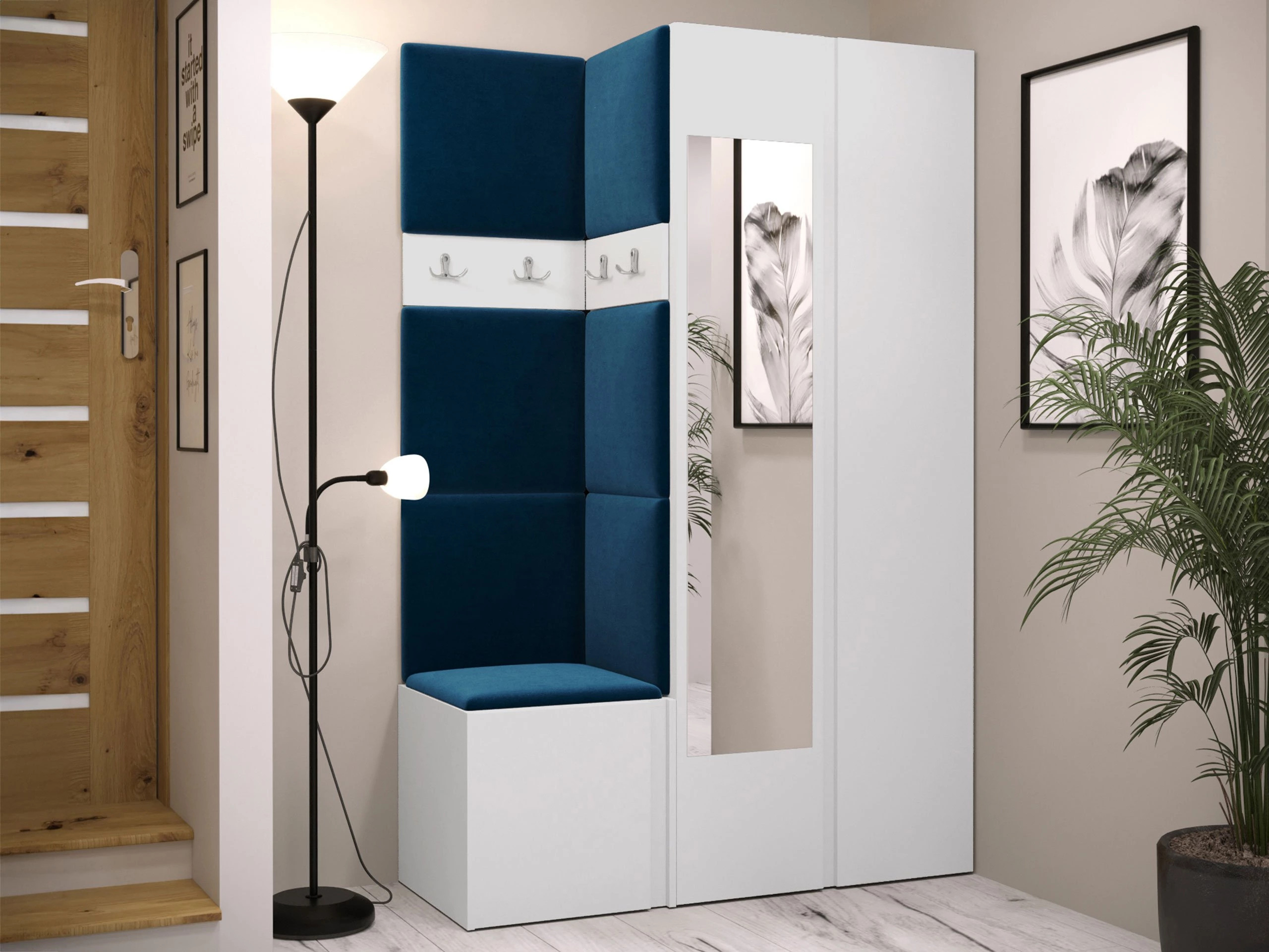 Flurgarnitur Hartford 350 (Weiss)