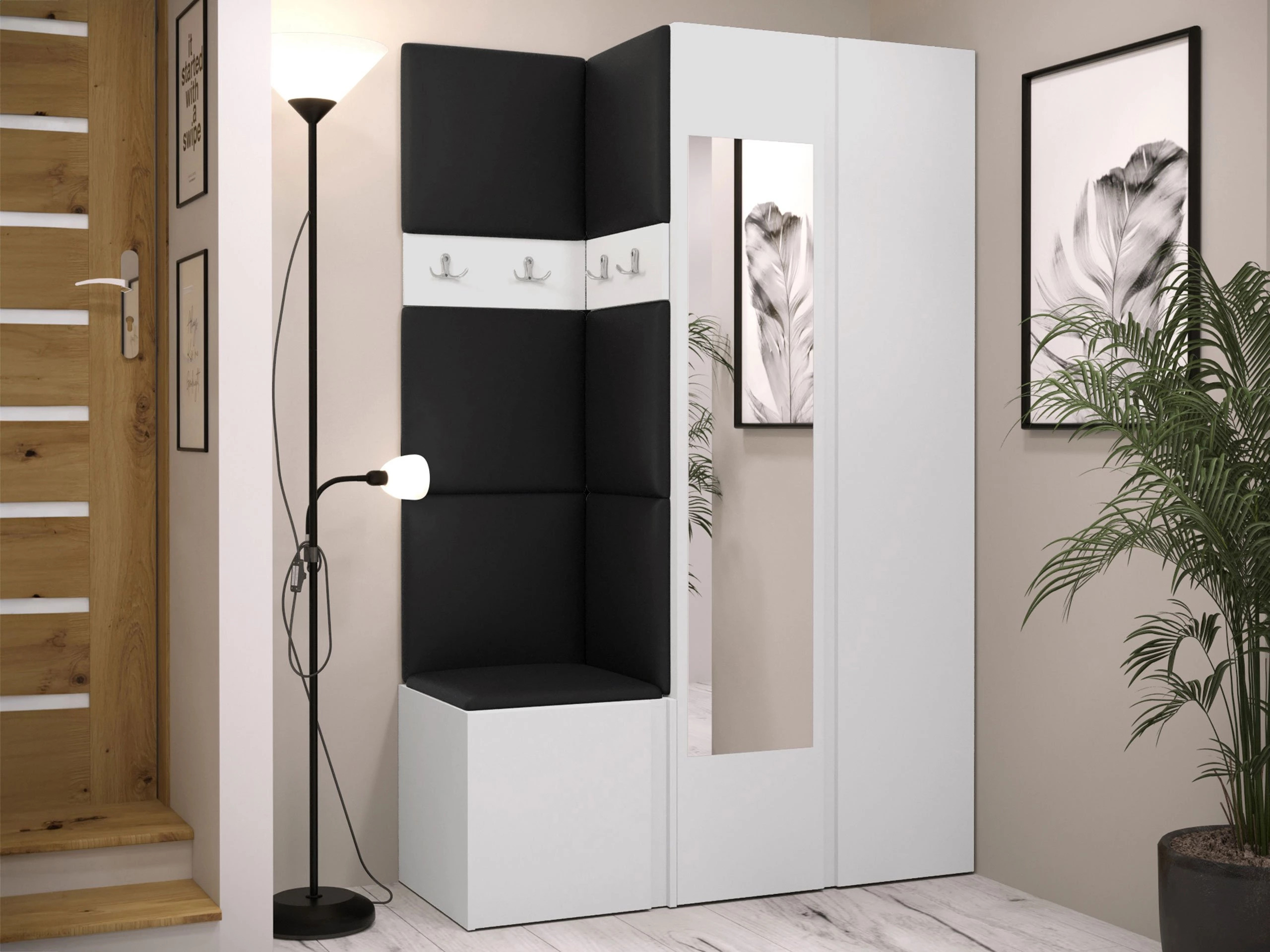 Flurgarnitur Hartford 350 (Weiss)