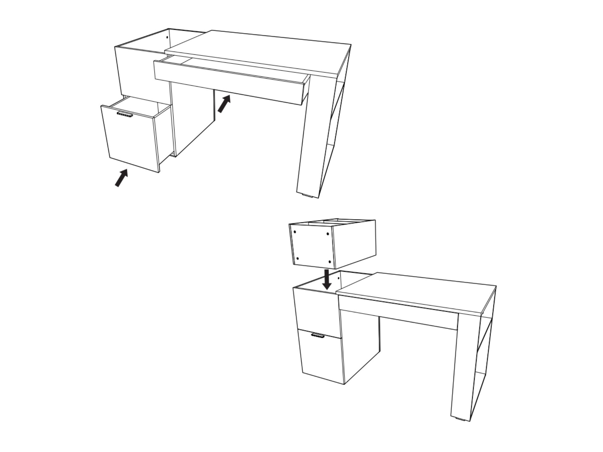 Bürotisch Veldalo 104 (Eichenholzoptik hell)