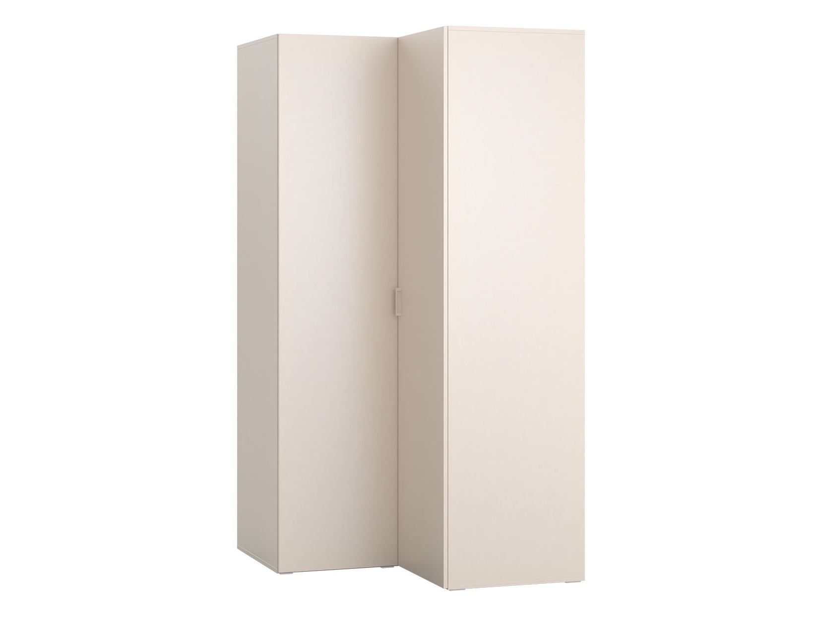 Eckkleiderschrank Veldalo 107 (Beige)