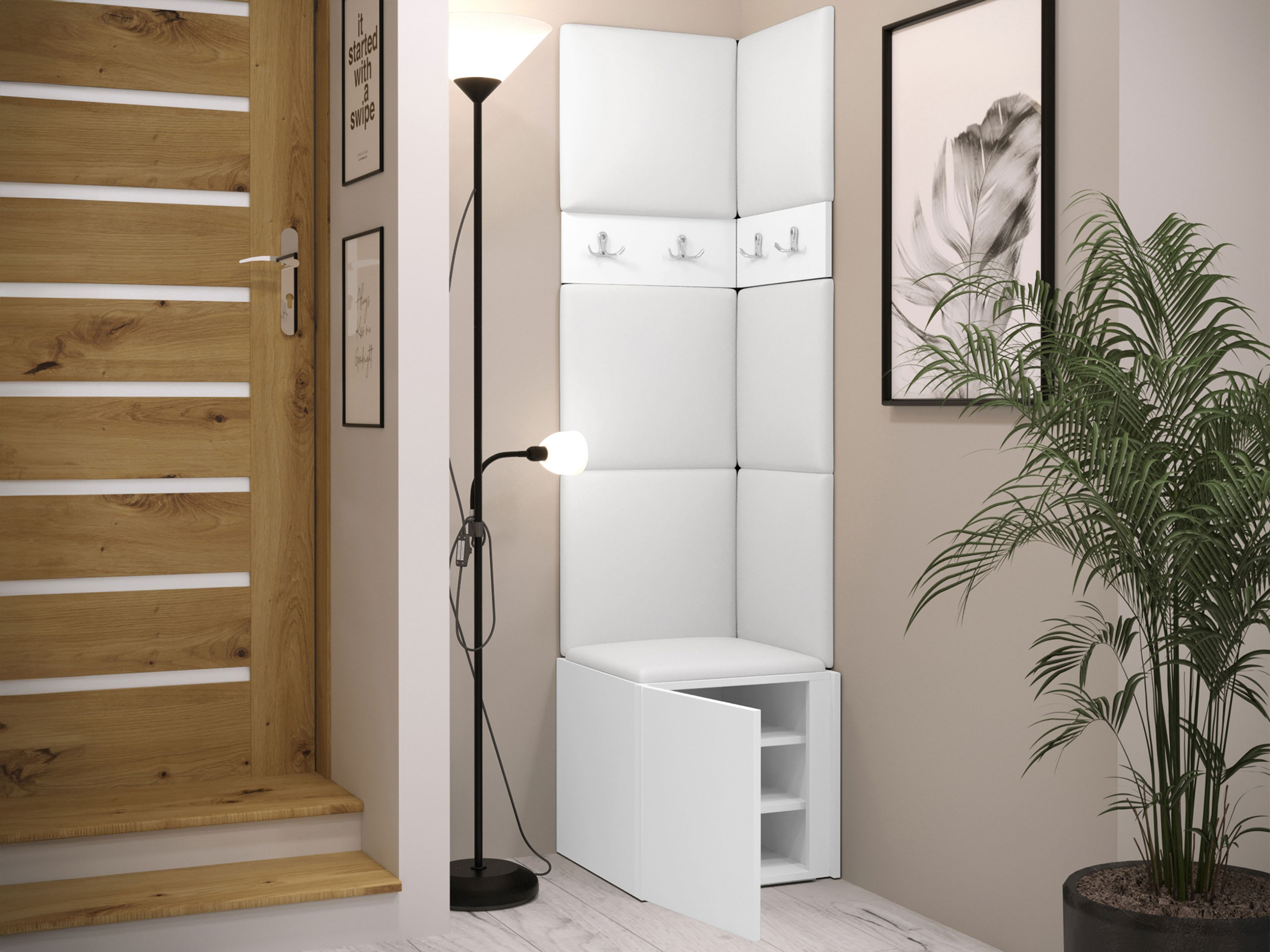 Flurgarnitur Hartford 347 (Weiss)