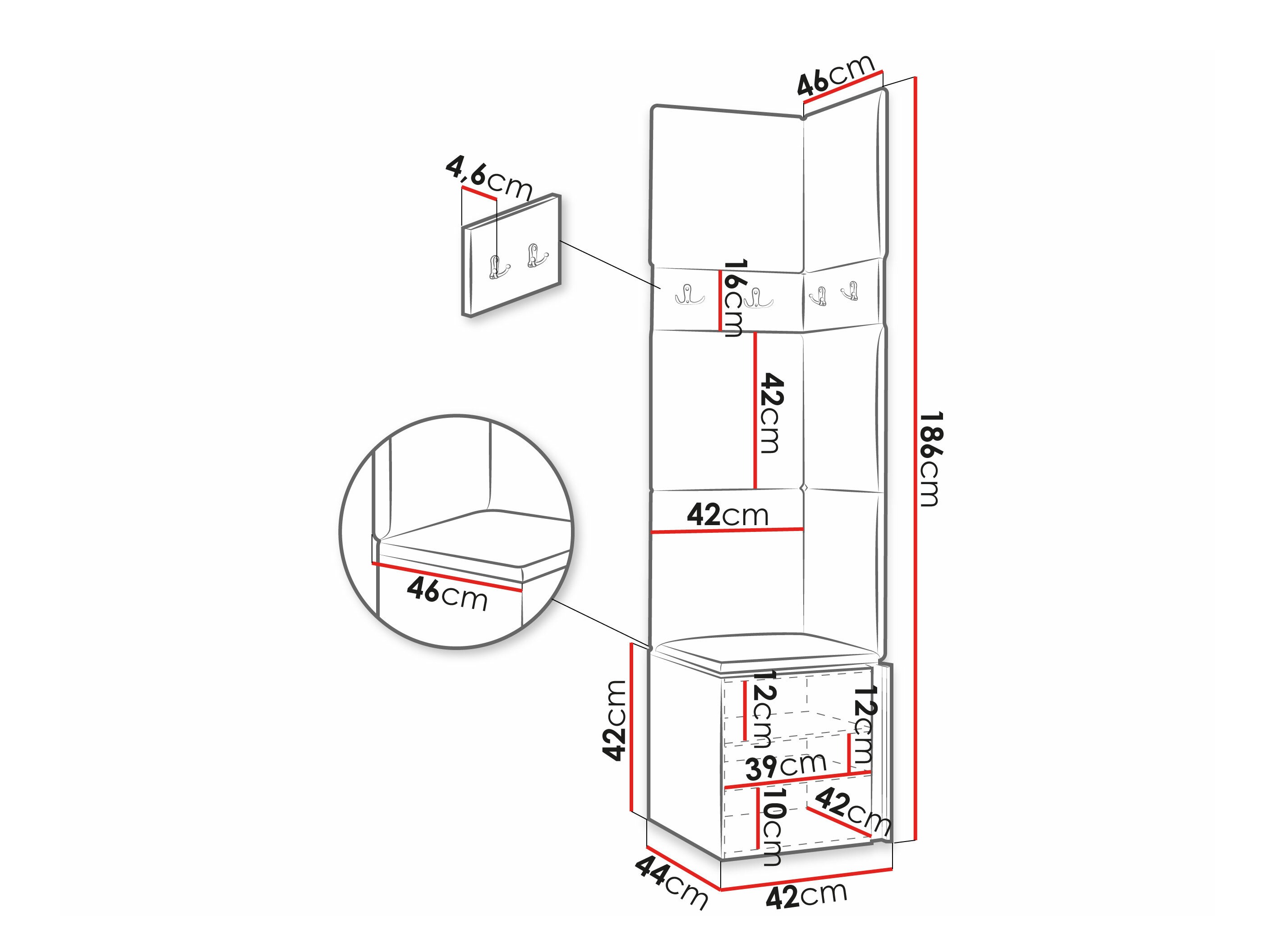 Flurgarnitur Pinis XXI (Weiss)
