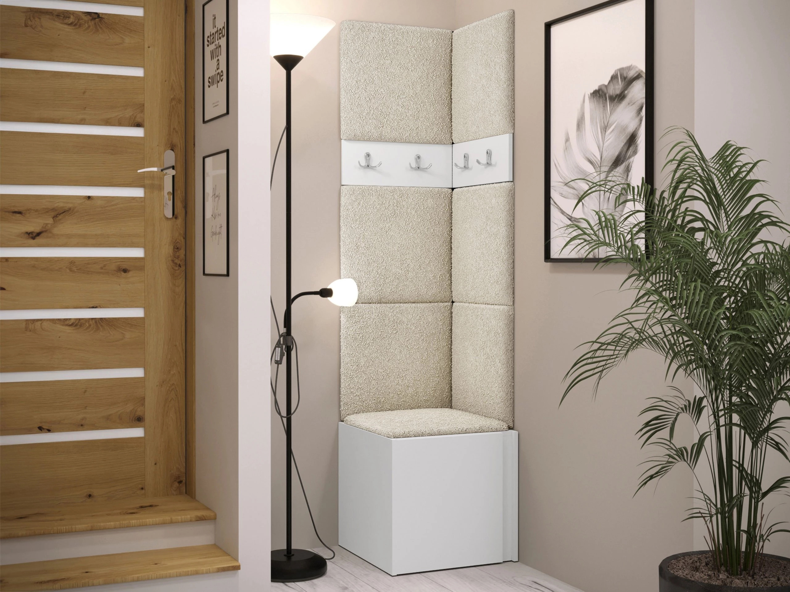 Flurgarnitur Pinis XXI (Weiss)