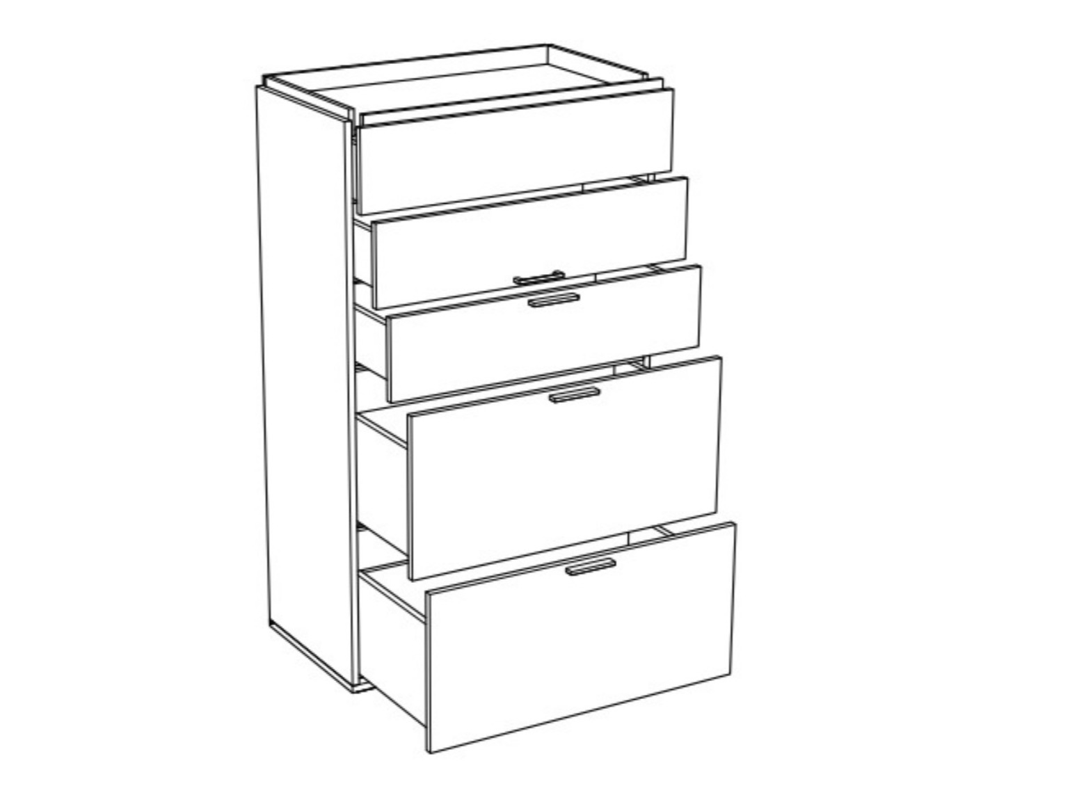 Kommoden Veldalo 106 (Eichenholzoptik hell)